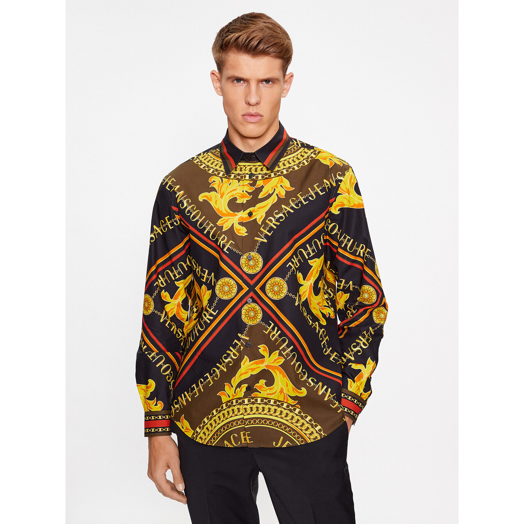 Versace Jeans Couture Риза 75GAL2RF Цветен Regular Fit - Pepit.bg