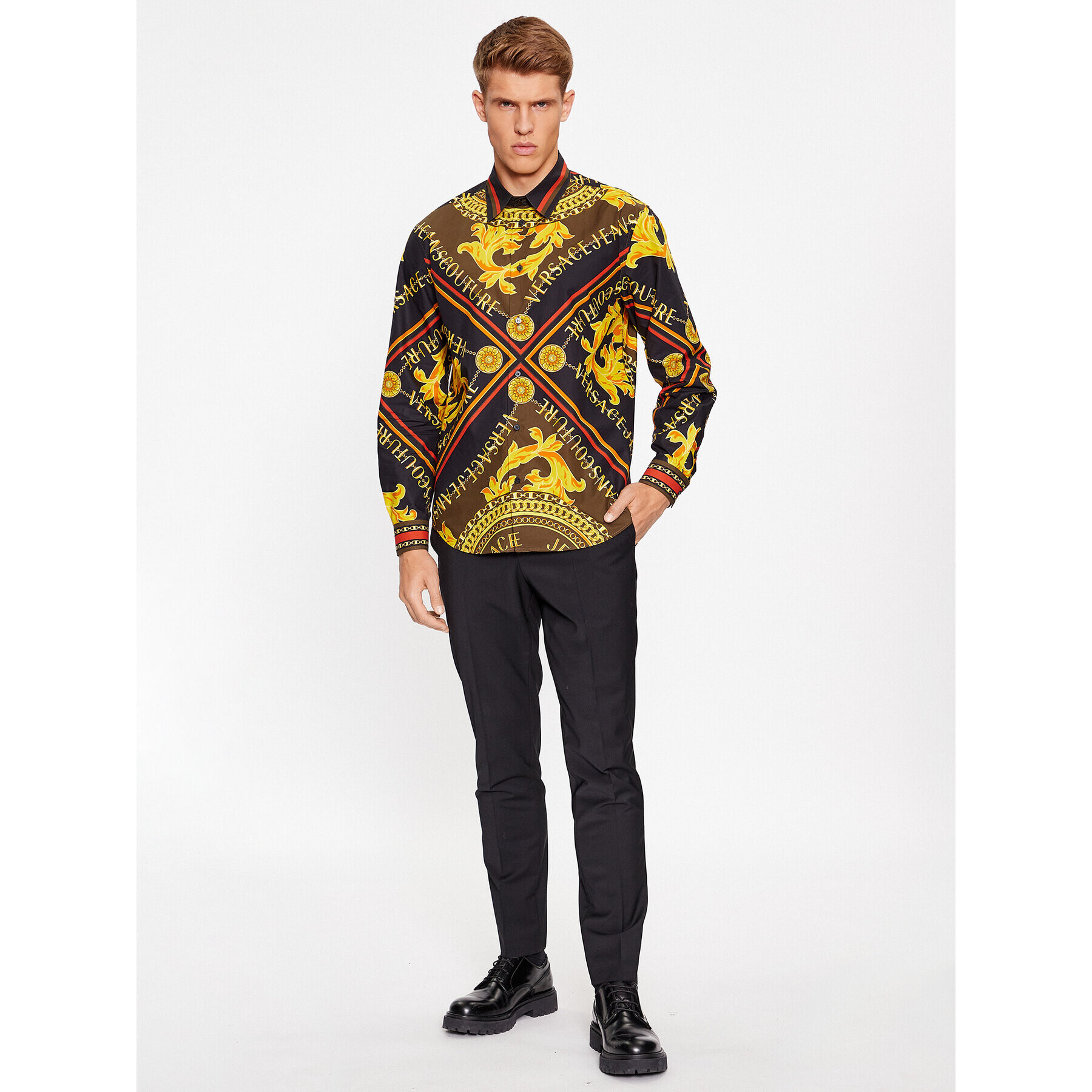 Versace Jeans Couture Риза 75GAL2RF Цветен Regular Fit - Pepit.bg