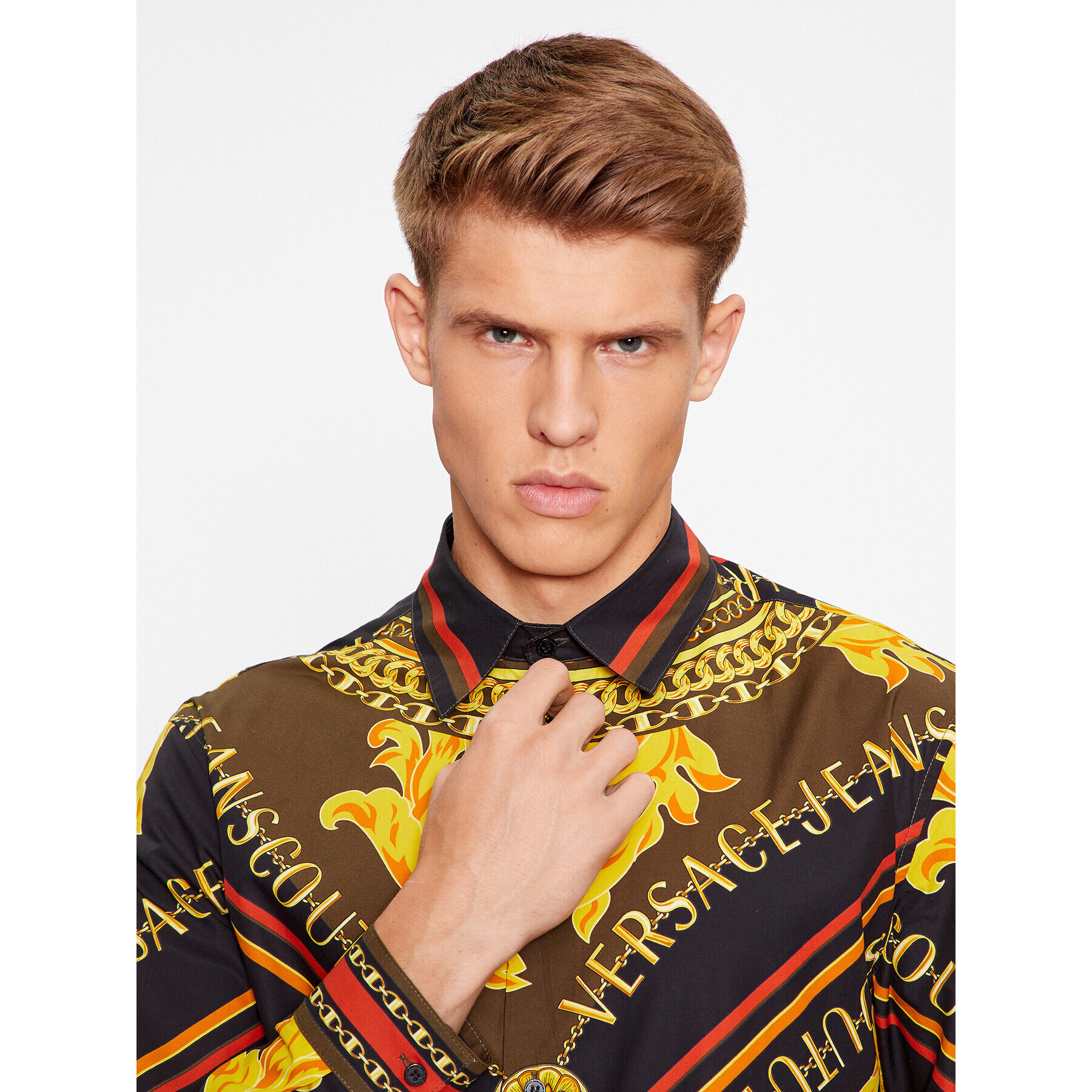 Versace Jeans Couture Риза 75GAL2RF Цветен Regular Fit - Pepit.bg