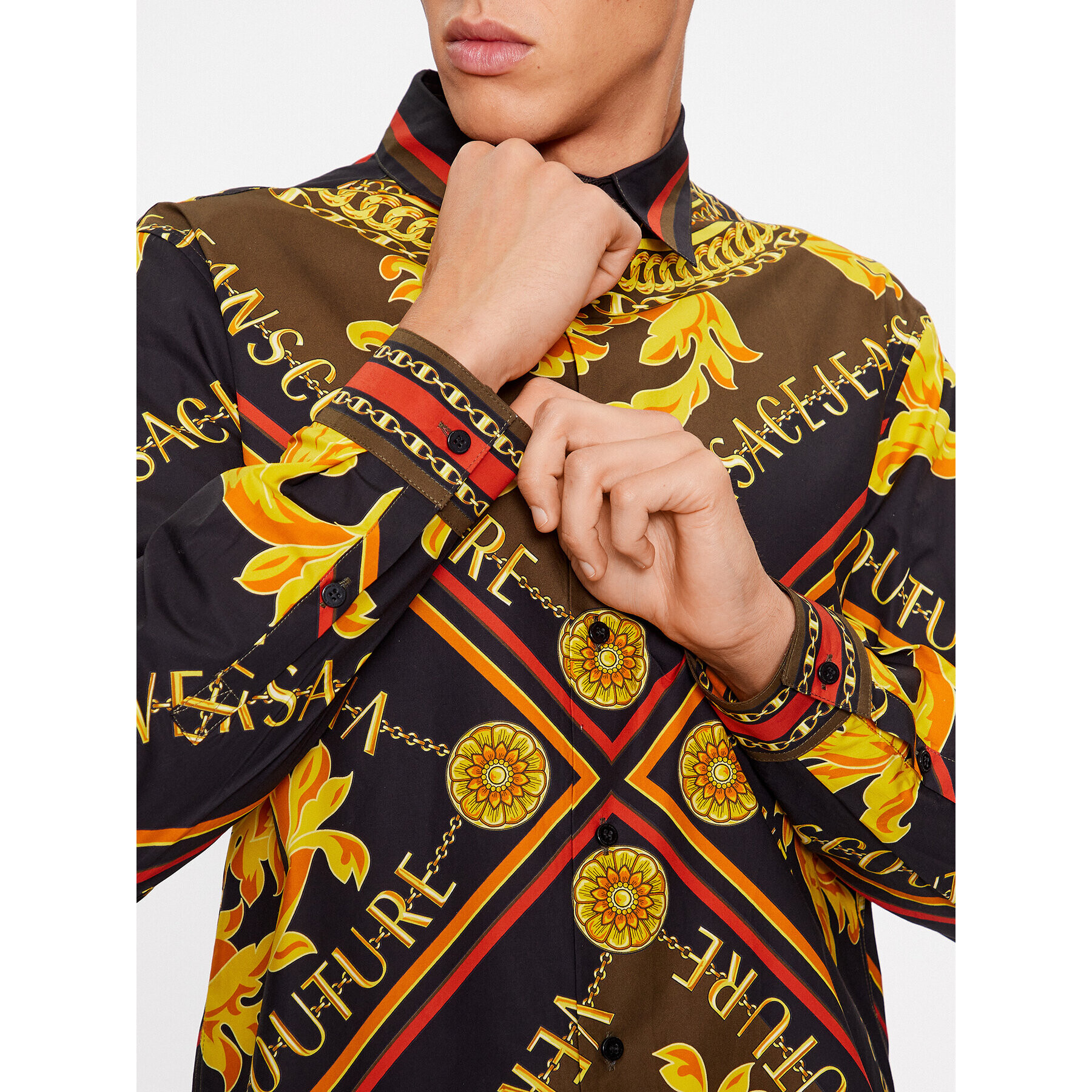 Versace Jeans Couture Риза 75GAL2RF Цветен Regular Fit - Pepit.bg