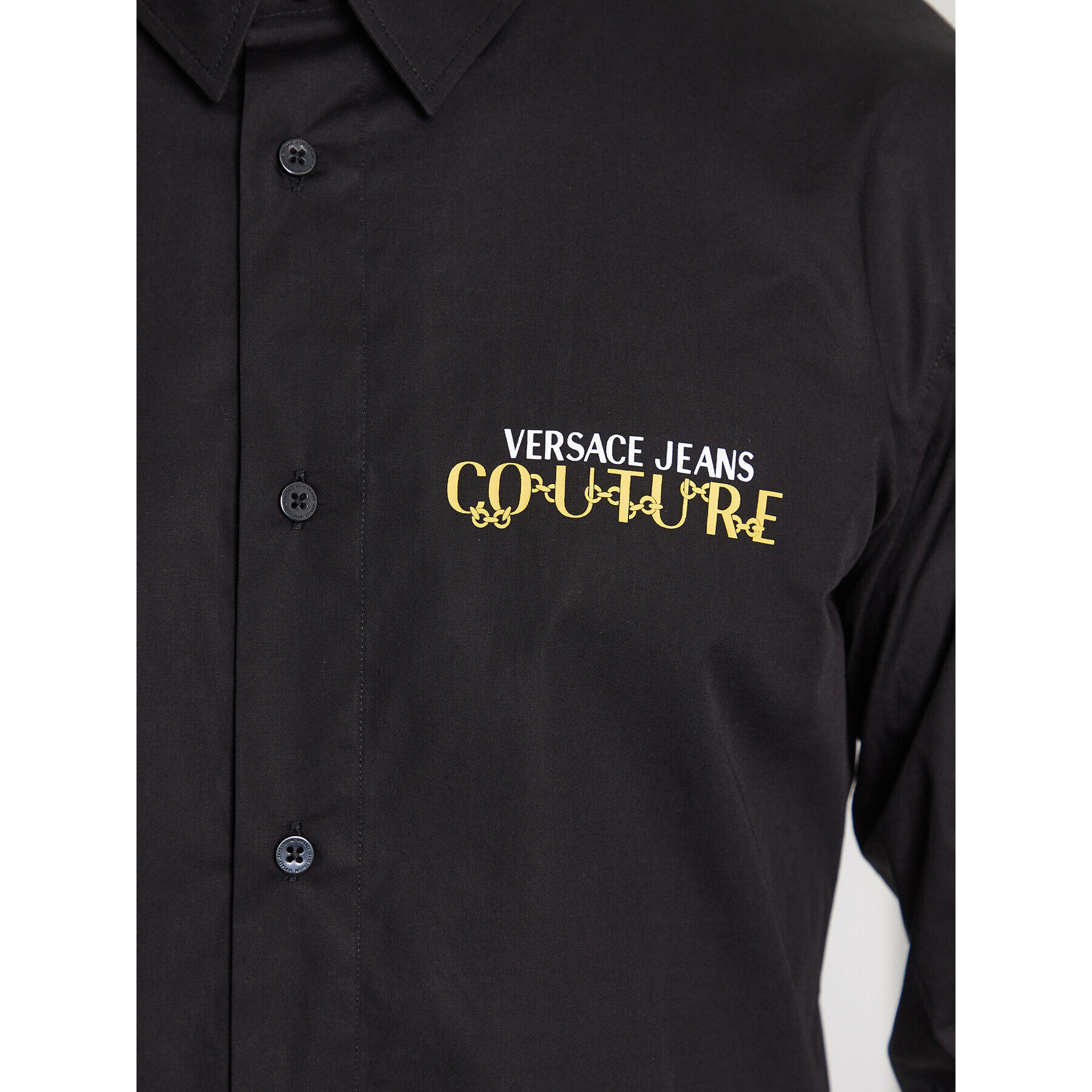 Versace Jeans Couture Риза 75GALYS3 Черен Regular Fit - Pepit.bg