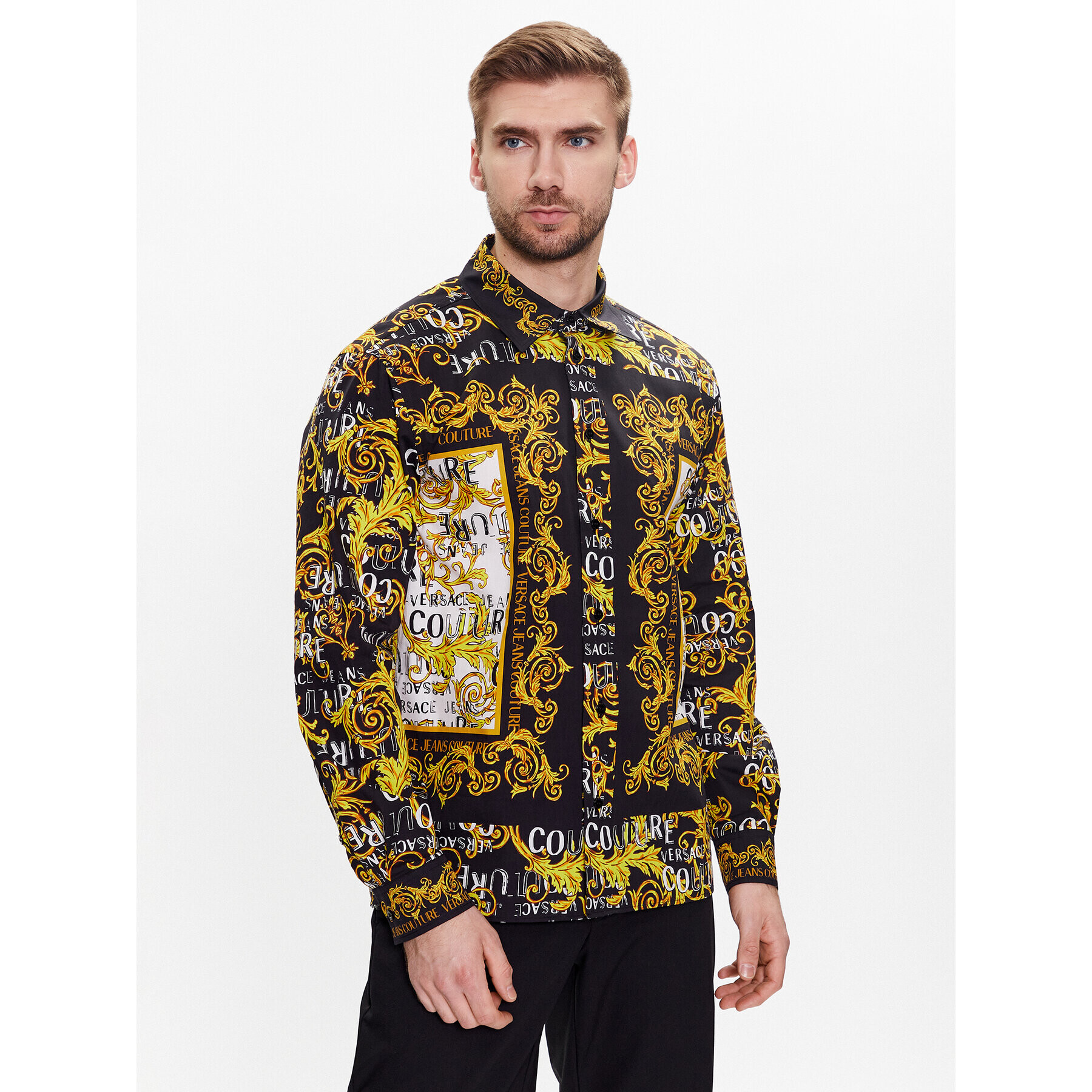 Versace Jeans Couture Риза Panel Baroque 74GAL2RB Цветен Regular Fit - Pepit.bg