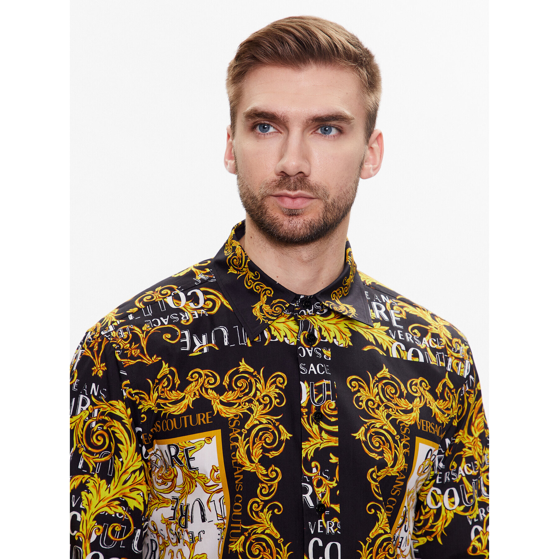 Versace Jeans Couture Риза Panel Baroque 74GAL2RB Цветен Regular Fit - Pepit.bg