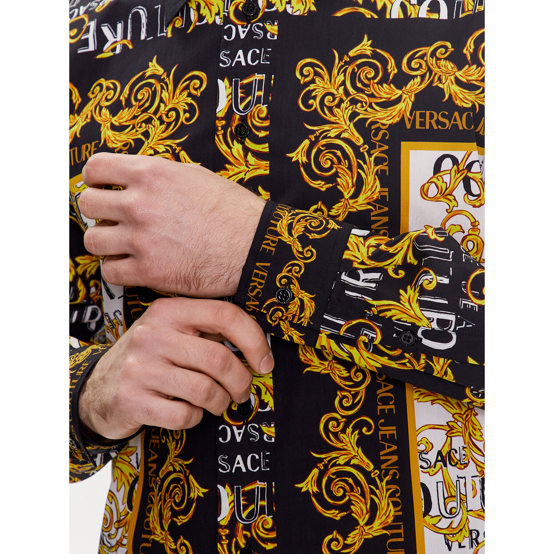 Versace Jeans Couture Риза Panel Baroque 74GAL2RB Цветен Regular Fit - Pepit.bg