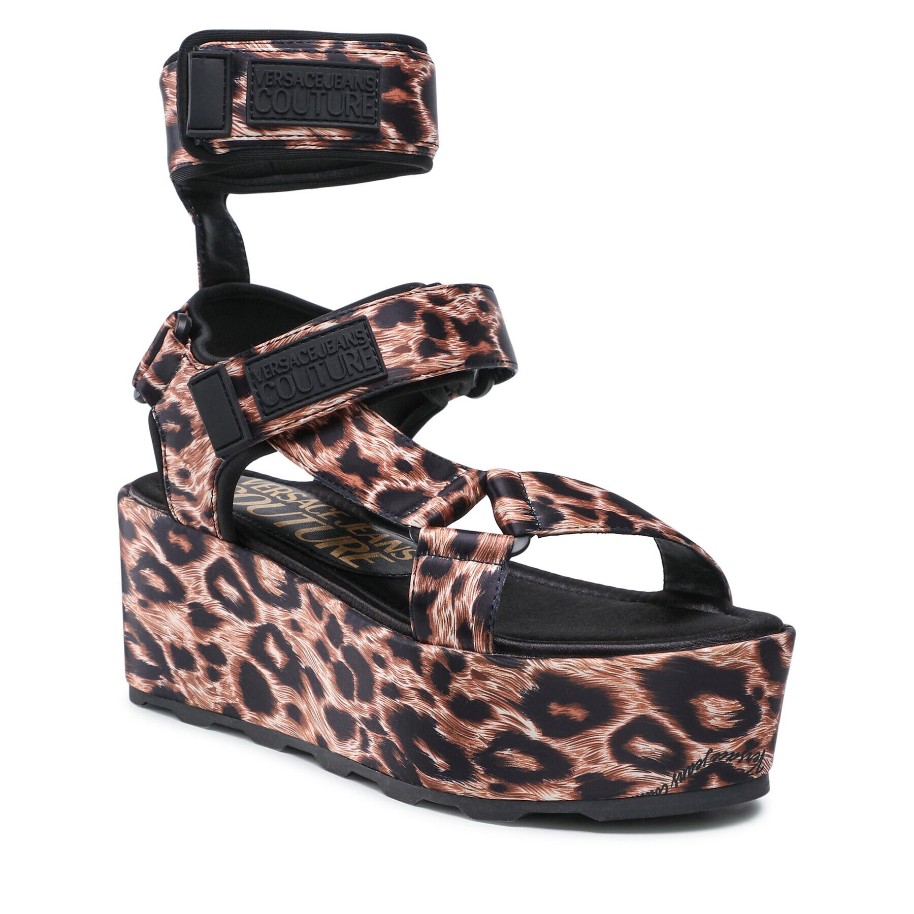 Versace Jeans Couture Сандали 72VA3S09 Кафяв - Pepit.bg
