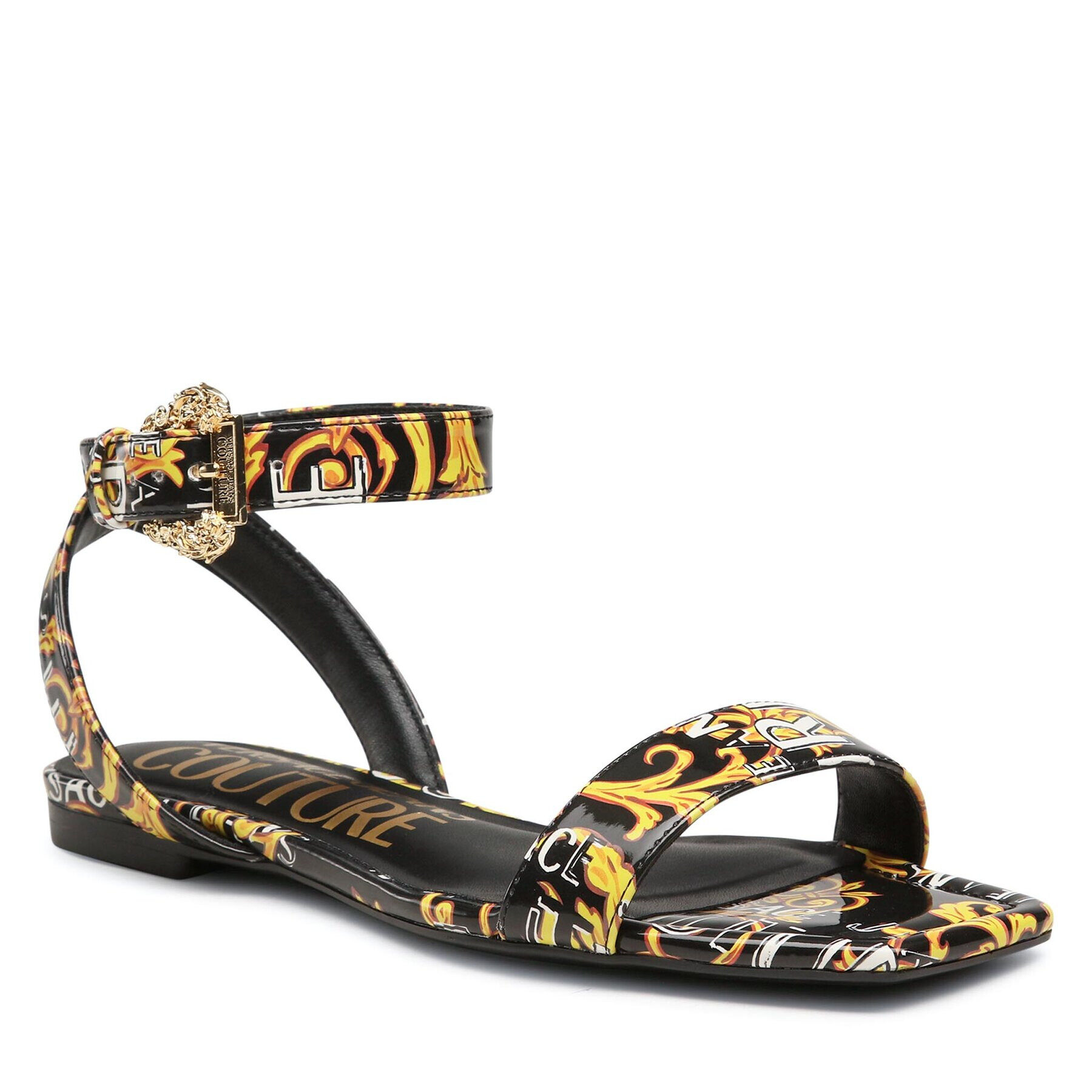 Versace Jeans Couture Сандали 74VA3S61 Жълт - Pepit.bg