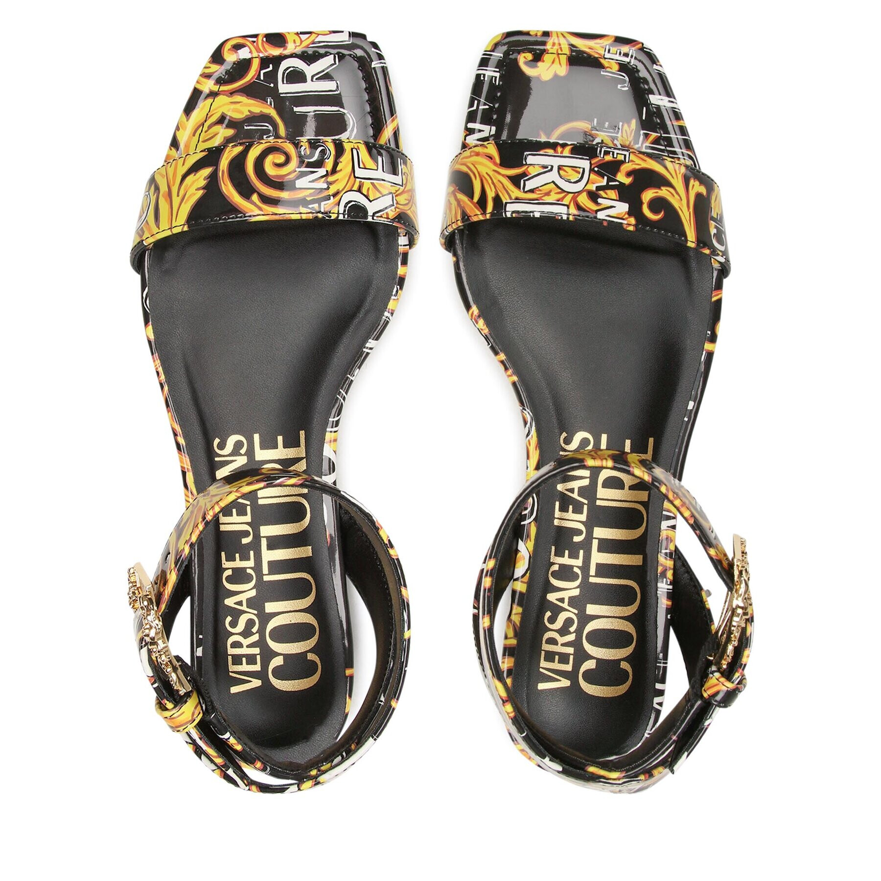 Versace Jeans Couture Сандали 74VA3S61 Жълт - Pepit.bg