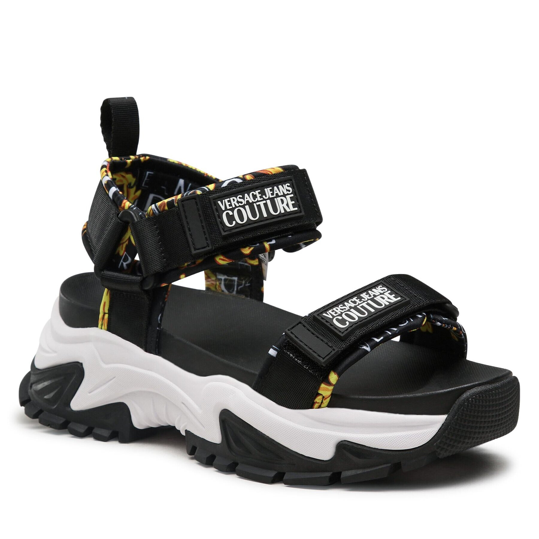 Versace Jeans Couture Сандали 74VA3SVD Черен - Pepit.bg