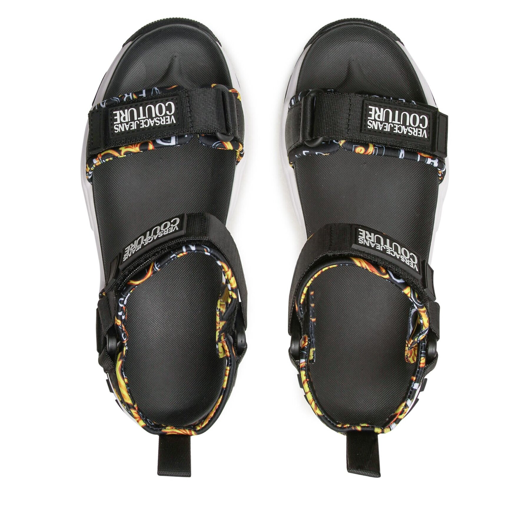 Versace Jeans Couture Сандали 74VA3SVD Черен - Pepit.bg