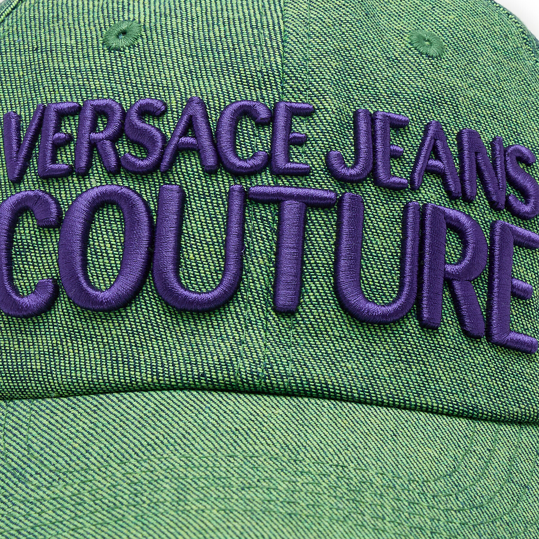 Versace Jeans Couture Шапка с козирка 74YAZK28 Зелен - Pepit.bg