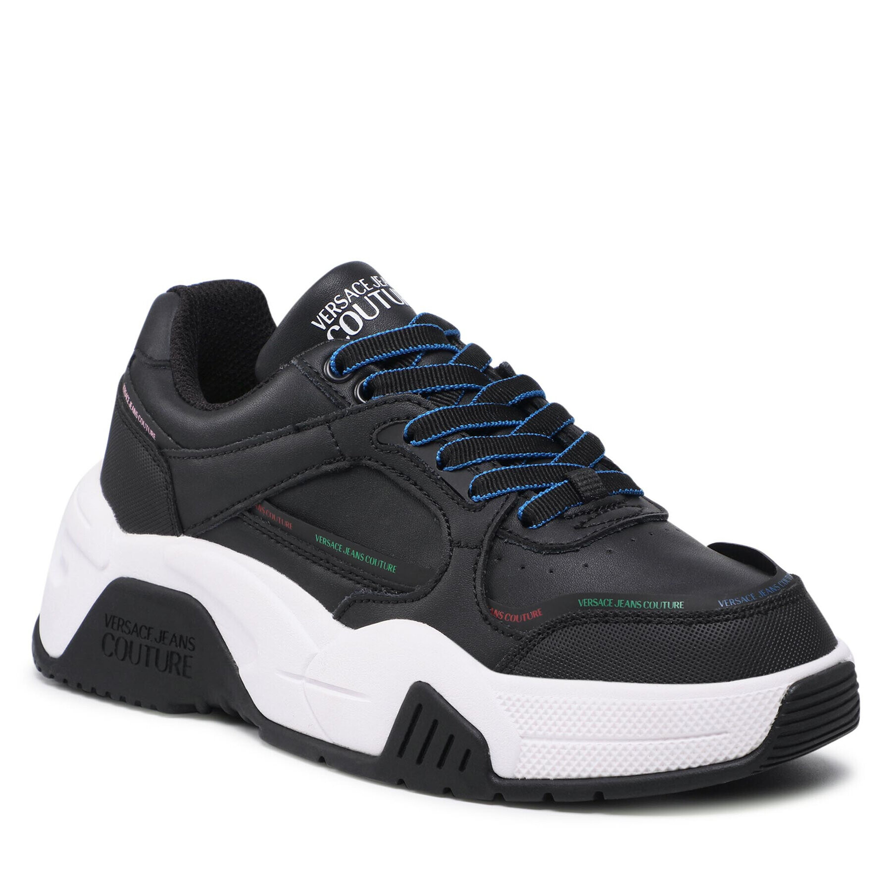 Versace Jeans Couture Сникърси 71VA3SF1 Черен - Pepit.bg