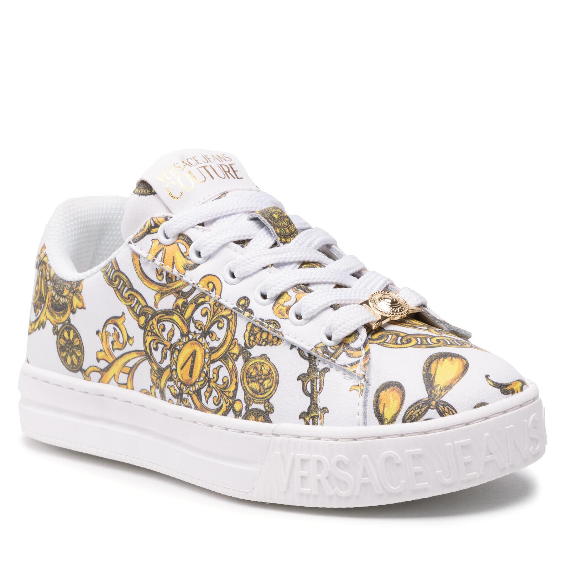 Versace Jeans Couture Сникърси 71VA3SKL Бял - Pepit.bg