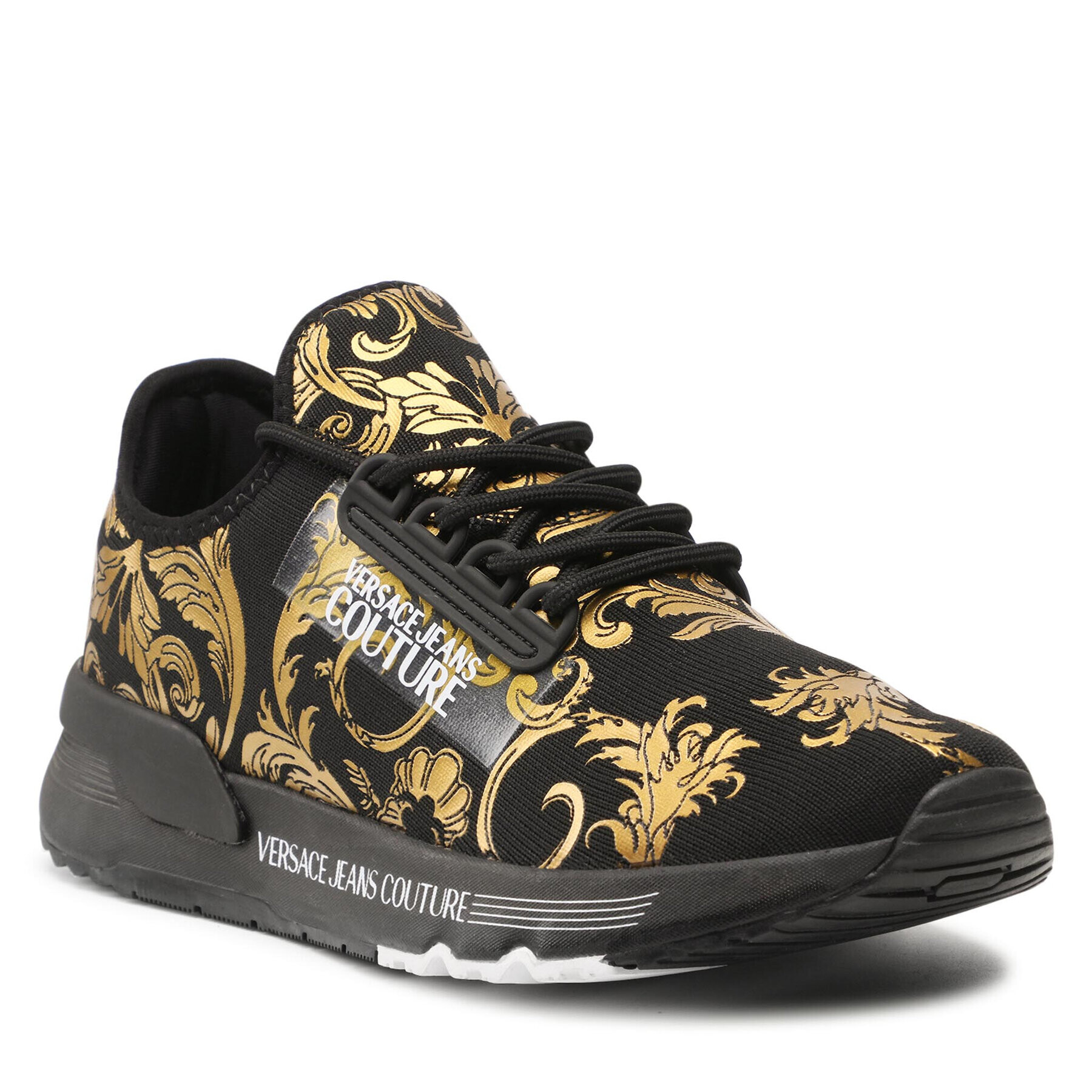 Versace Jeans Couture Сникърси 71YA3SA4 Черен - Pepit.bg