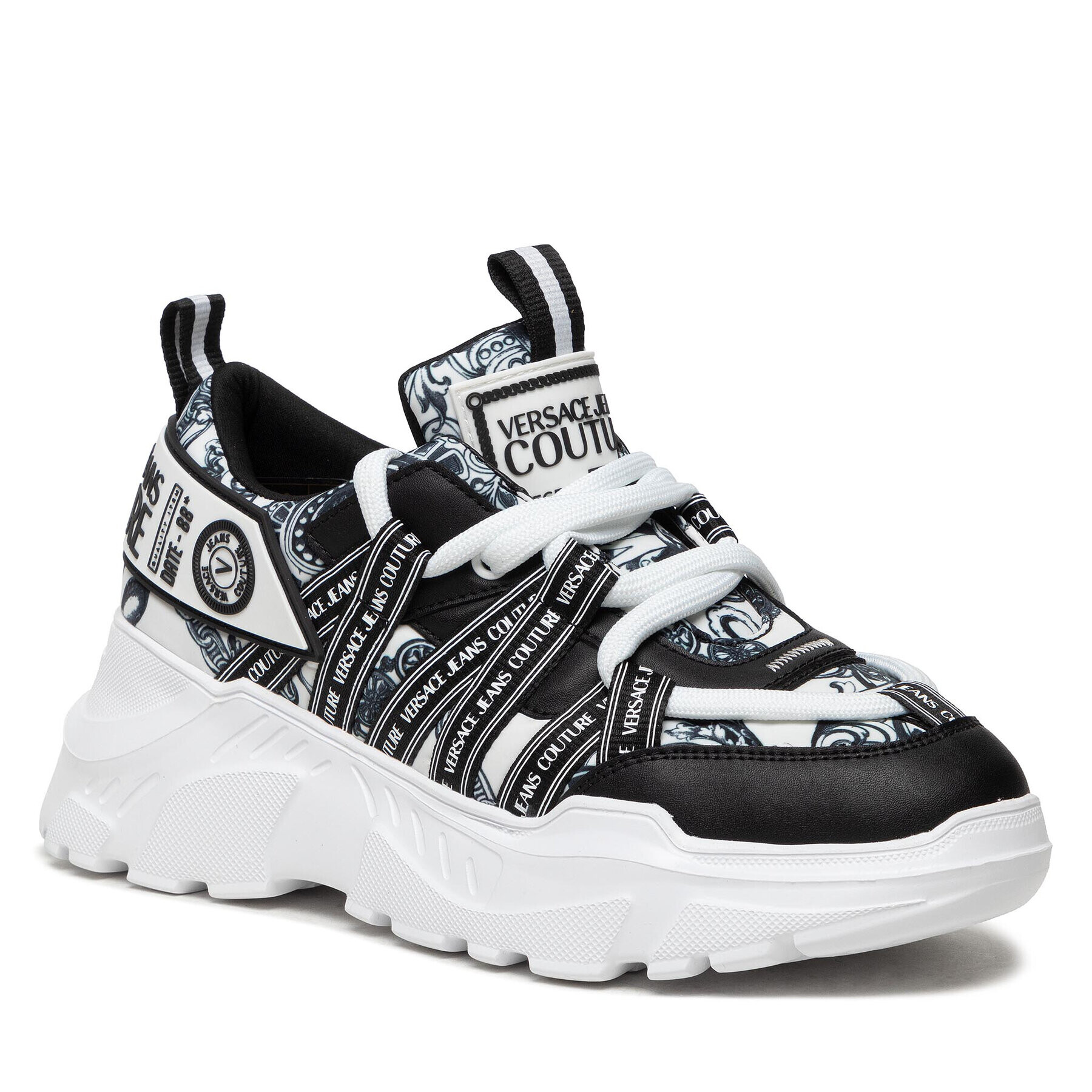 Versace Jeans Couture Сникърси 71YA3SC5 Черен - Pepit.bg