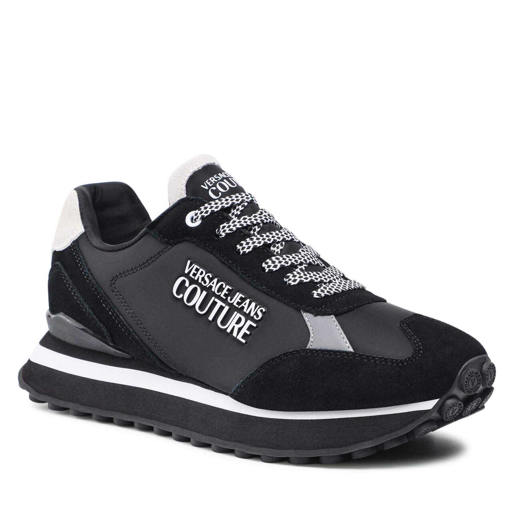 Versace Jeans Couture Сникърси 71YA3SE2 Черен - Pepit.bg