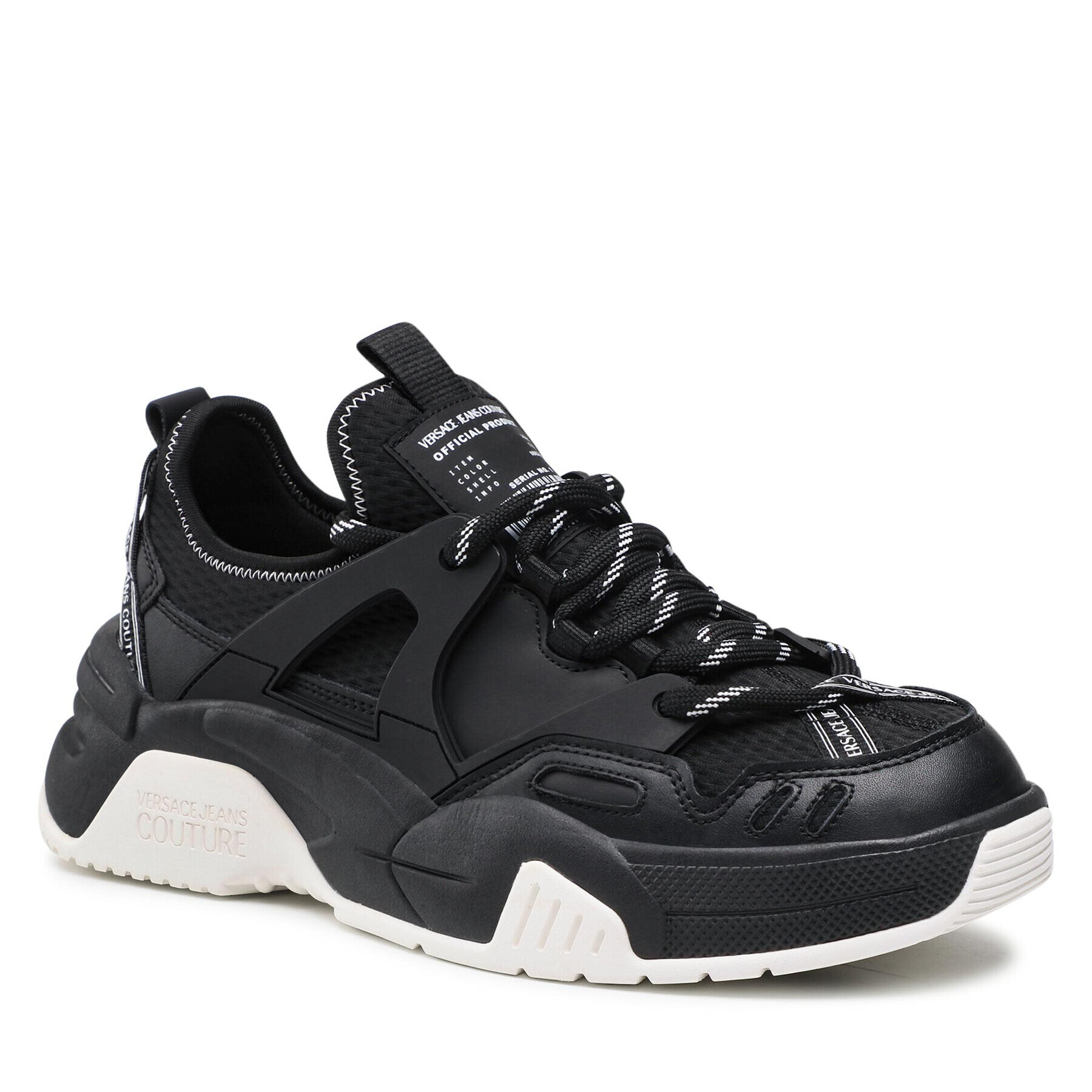 Versace Jeans Couture Сникърси 71YA3SF5 Черен - Pepit.bg
