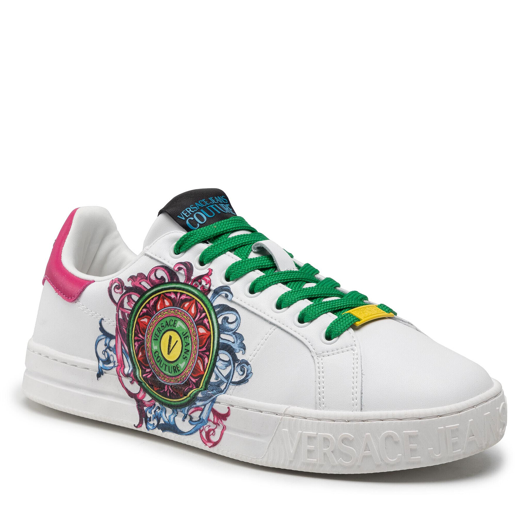 Versace Jeans Couture Сникърси 71YA3SKC Бял - Pepit.bg