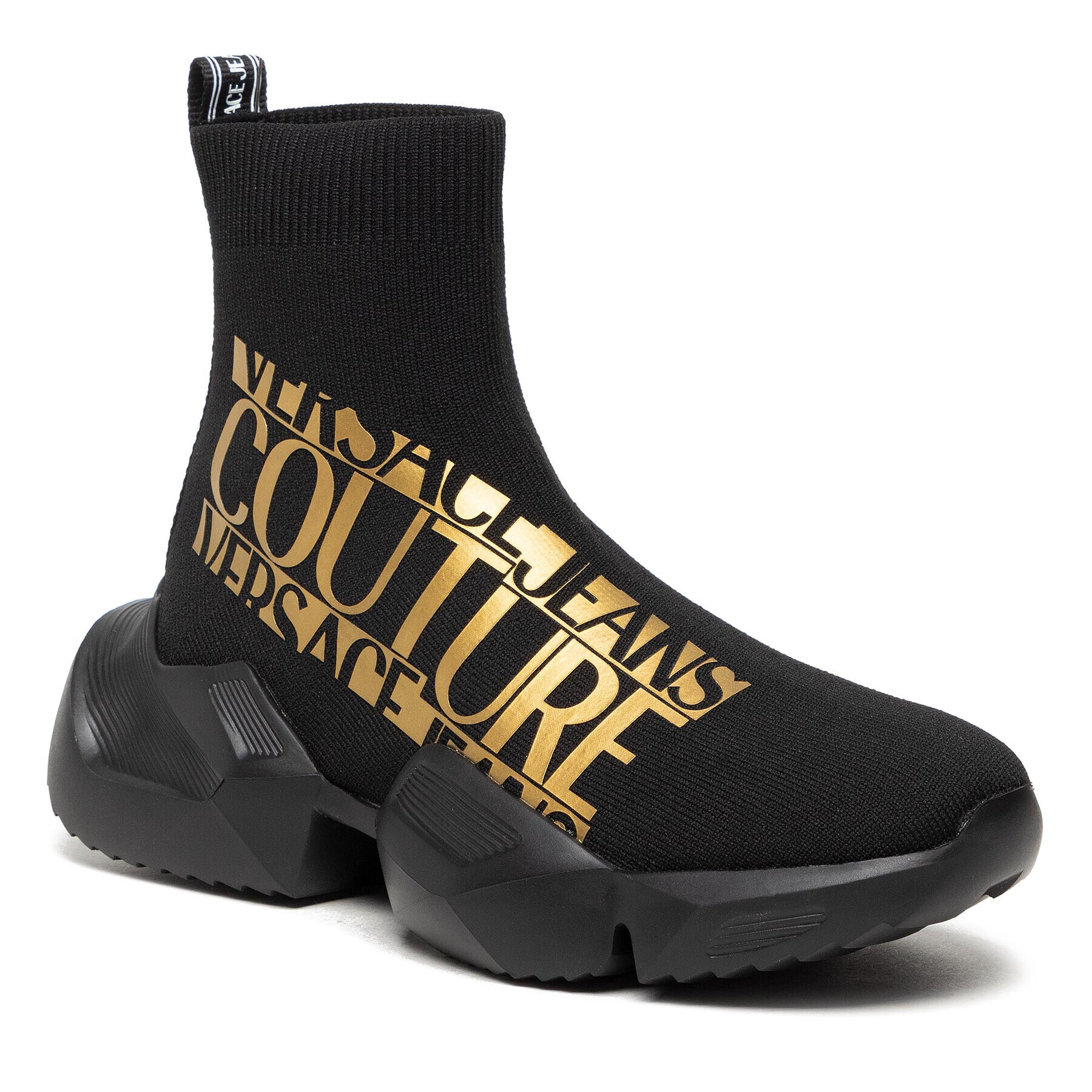Versace Jeans Couture Сникърси 71YA3SU3 Черен - Pepit.bg