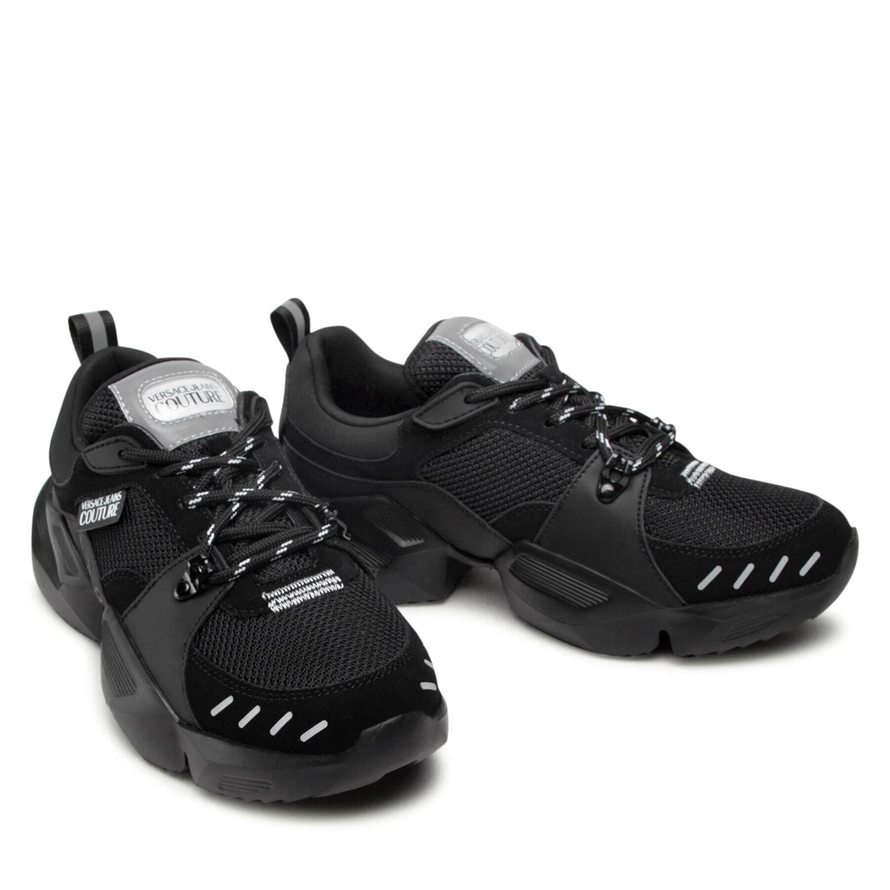 Versace Jeans Couture Сникърси 71YA3SU4 Черен - Pepit.bg