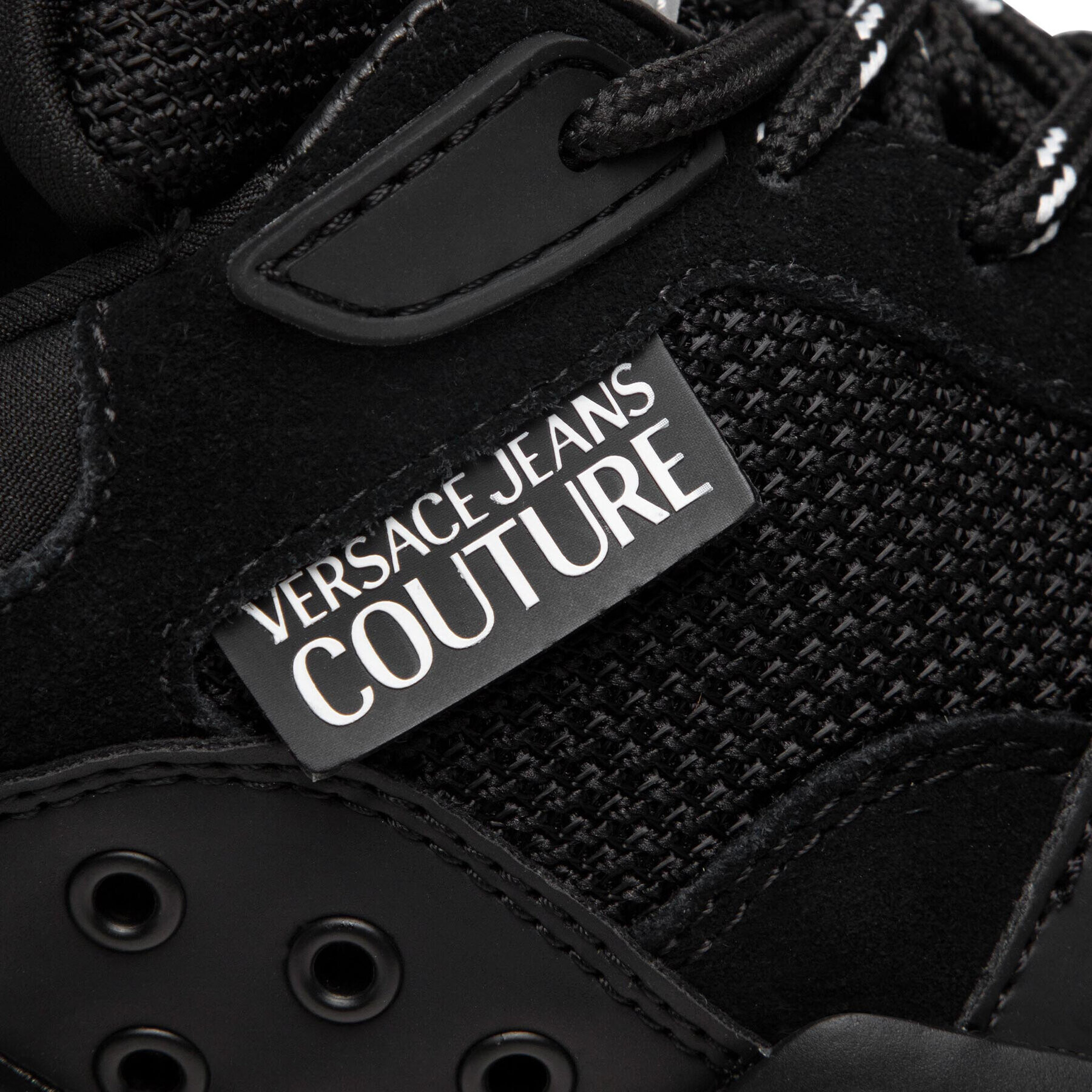 Versace Jeans Couture Сникърси 71YA3SU4 Черен - Pepit.bg