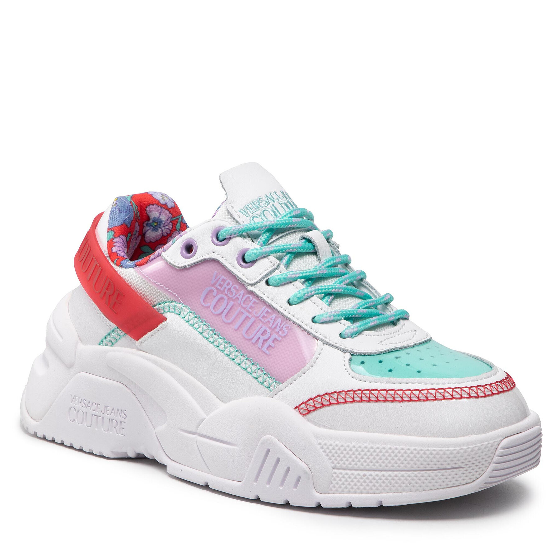 Versace Jeans Couture Сникърси 72VA3SF8 Бял - Pepit.bg