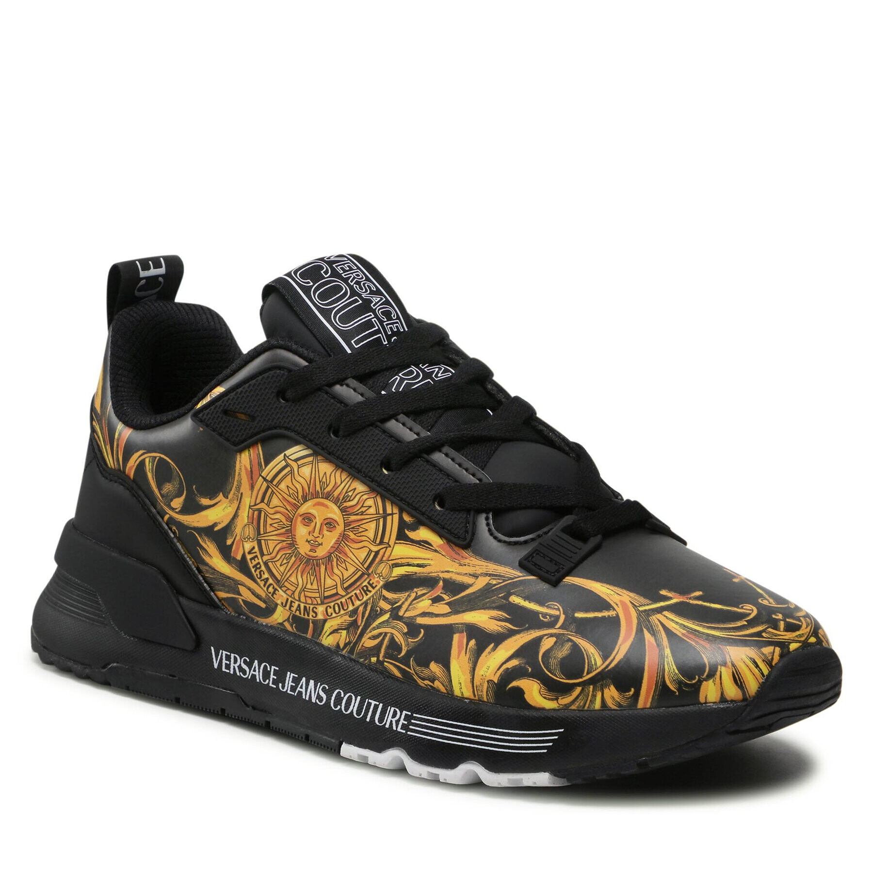 Versace Jeans Couture Сникърси 72YA3SAA Черен - Pepit.bg
