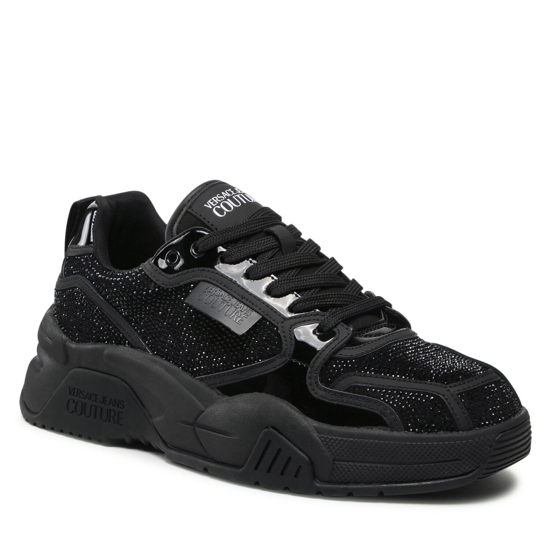 Versace Jeans Couture Сникърси 72YA3SF8 Черен - Pepit.bg