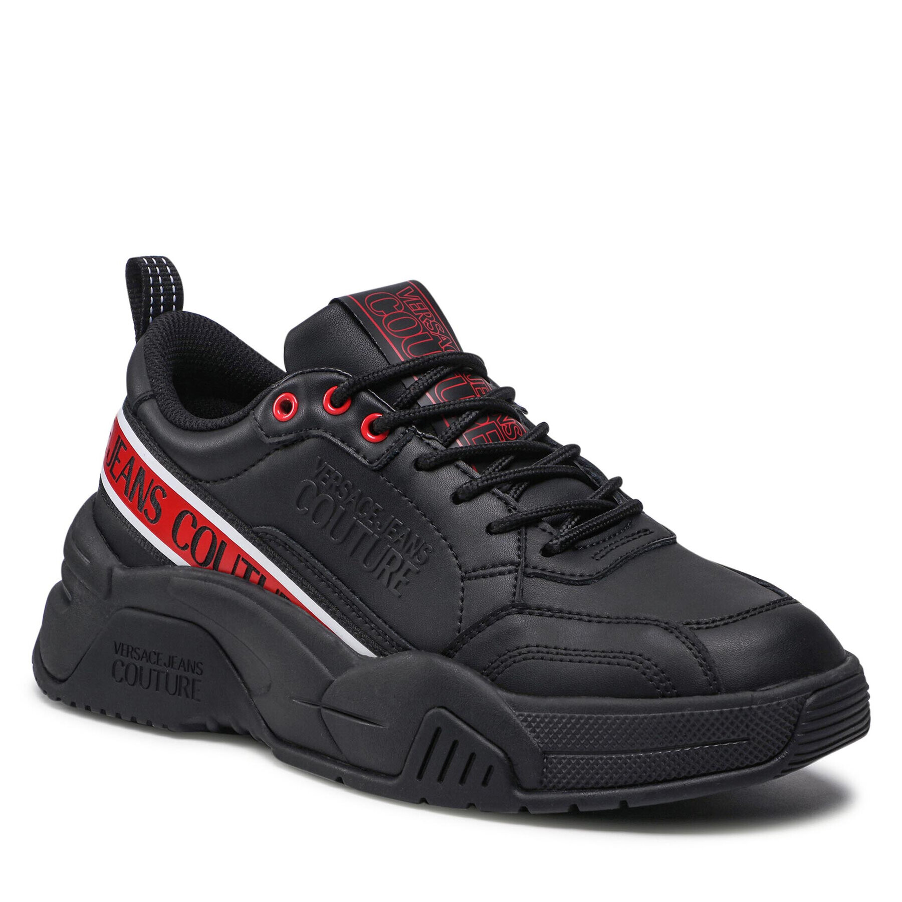 Versace Jeans Couture Сникърси 72YA3SFC Черен - Pepit.bg