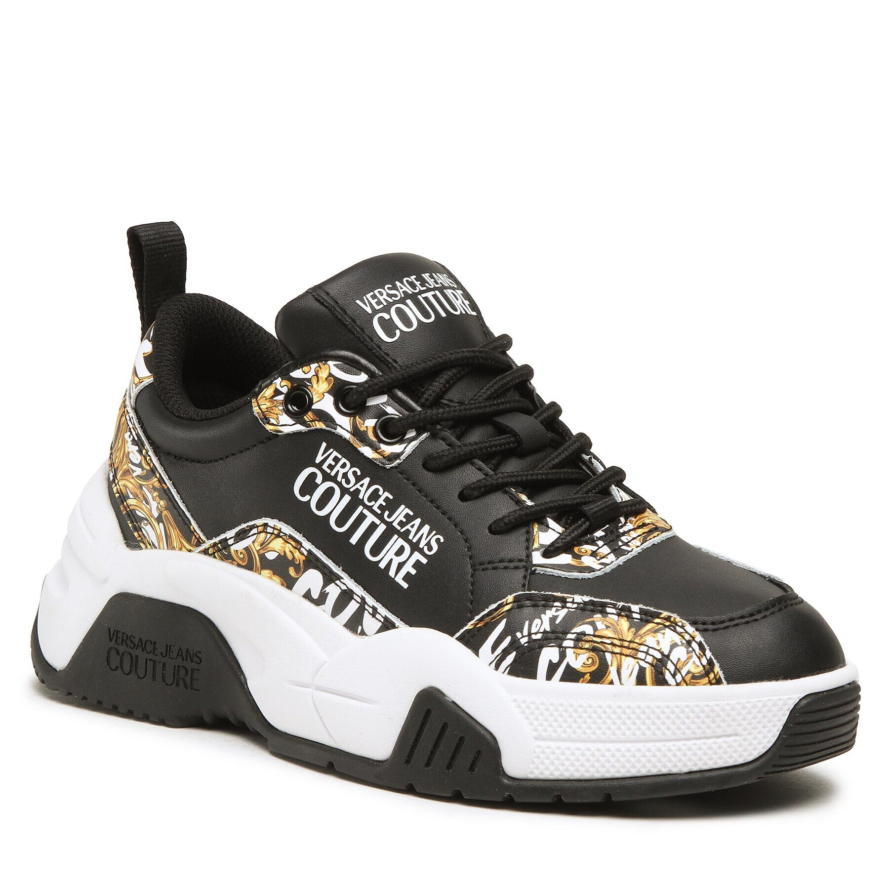 Versace Jeans Couture Сникърси 73VA3SF4 Черен - Pepit.bg