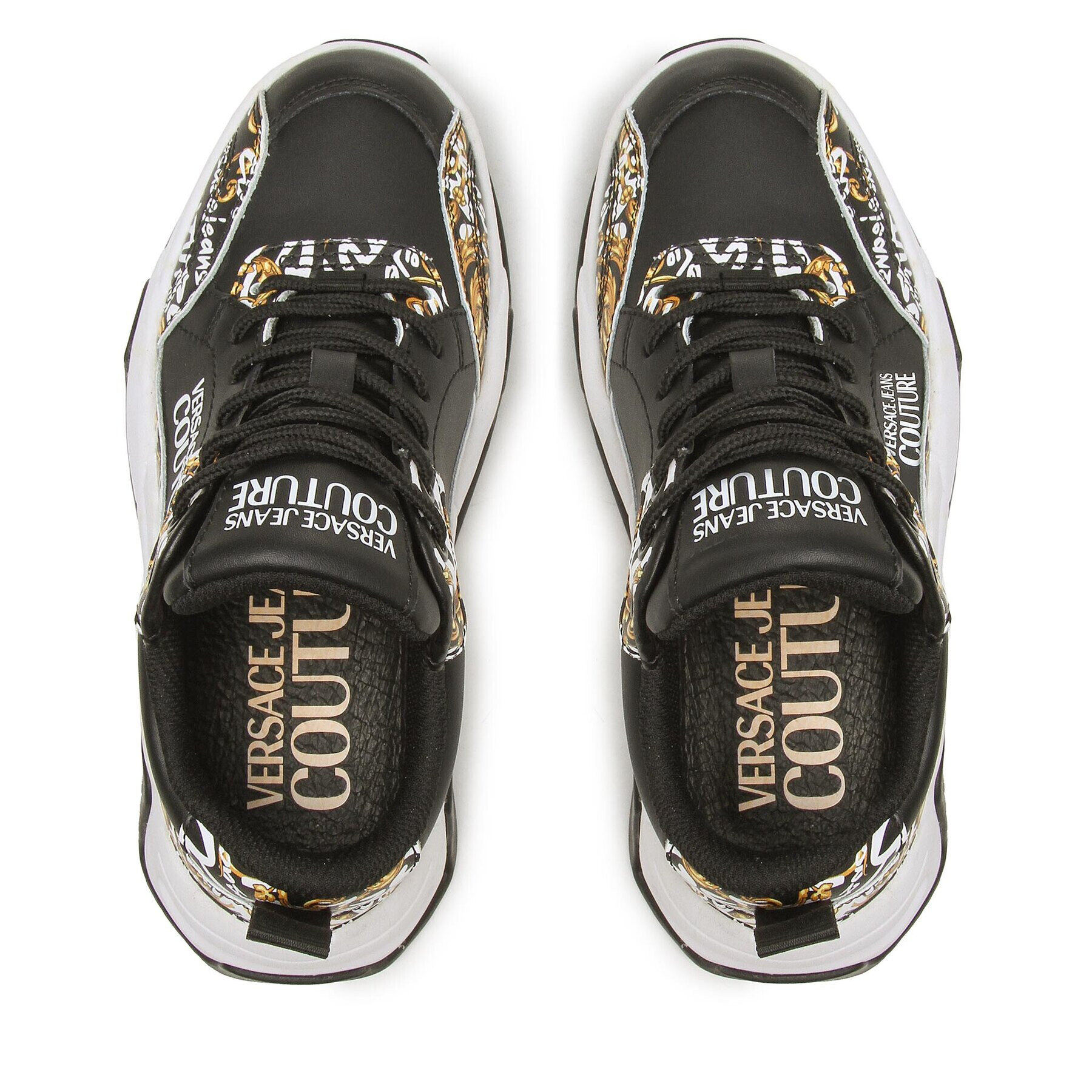 Versace Jeans Couture Сникърси 73VA3SF4 Черен - Pepit.bg