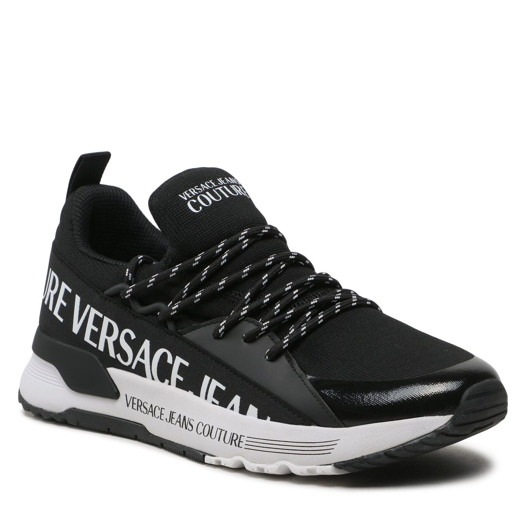 Versace Jeans Couture Сникърси 73YA3SA3 Черен - Pepit.bg