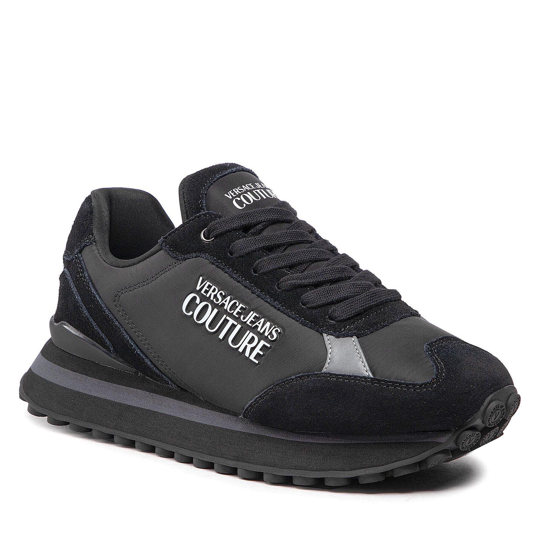 Versace Jeans Couture Сникърси 73YA3SE2 Черен - Pepit.bg