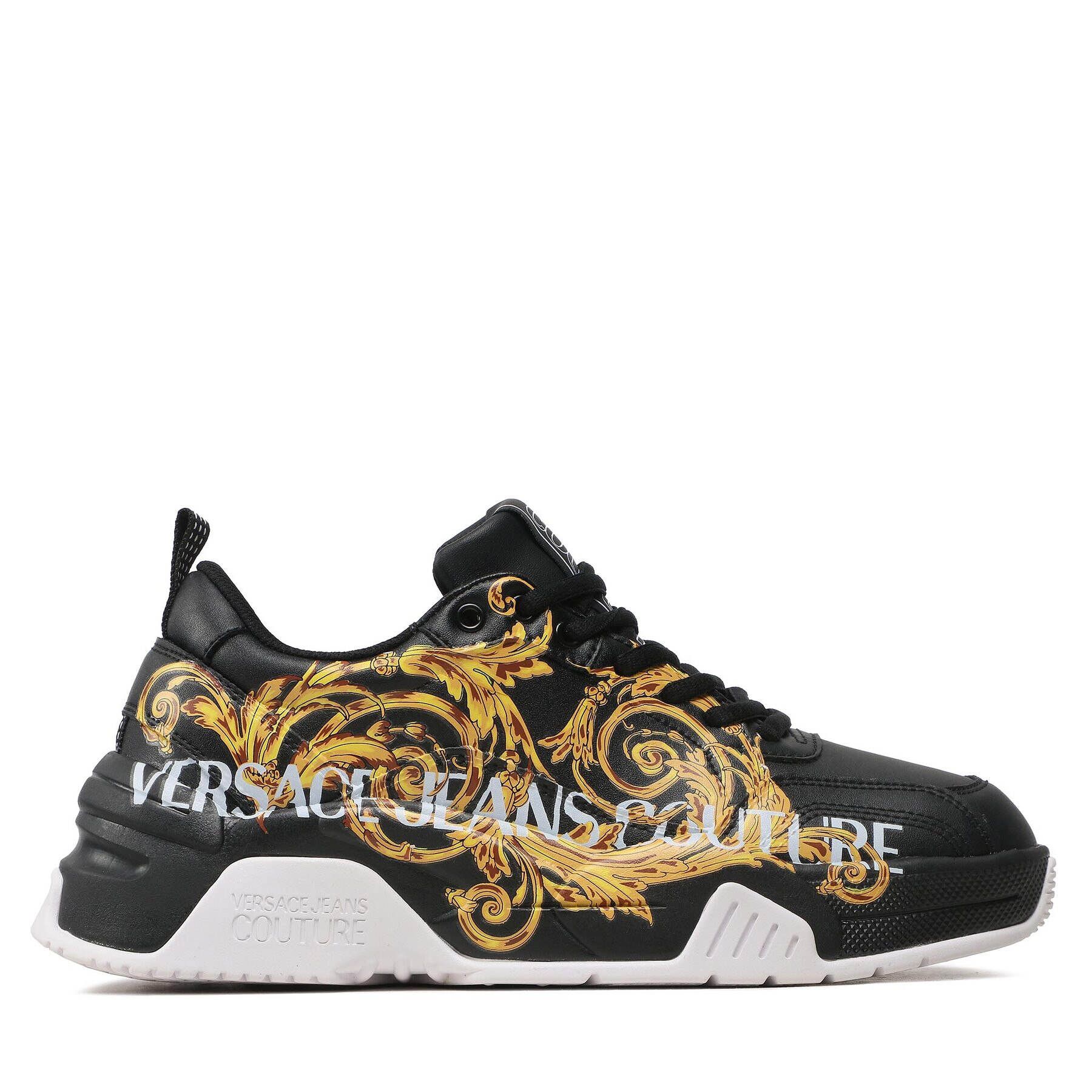 Versace Jeans Couture Сникърси 73YA3SF6 Черен - Pepit.bg