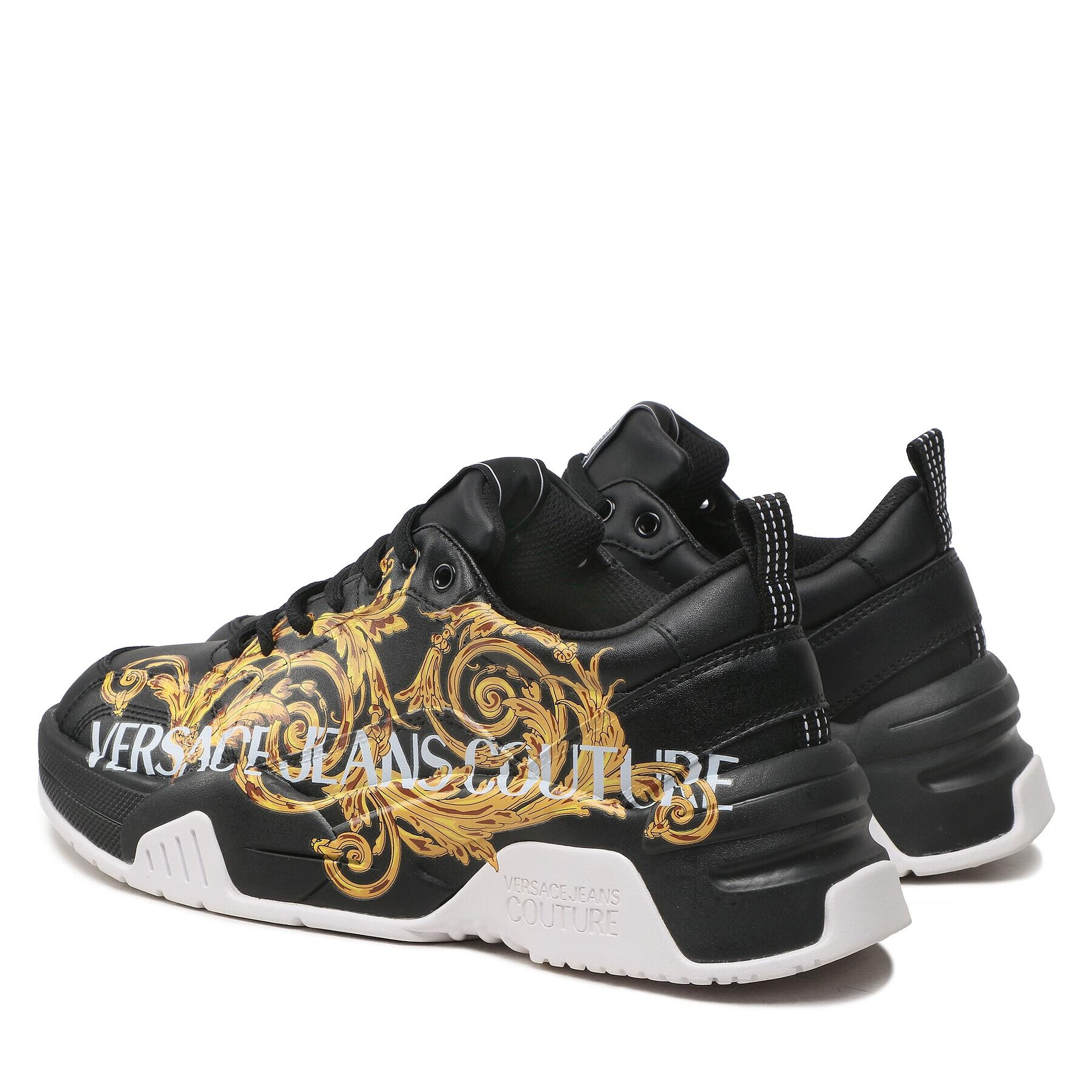 Versace Jeans Couture Сникърси 73YA3SF6 Черен - Pepit.bg