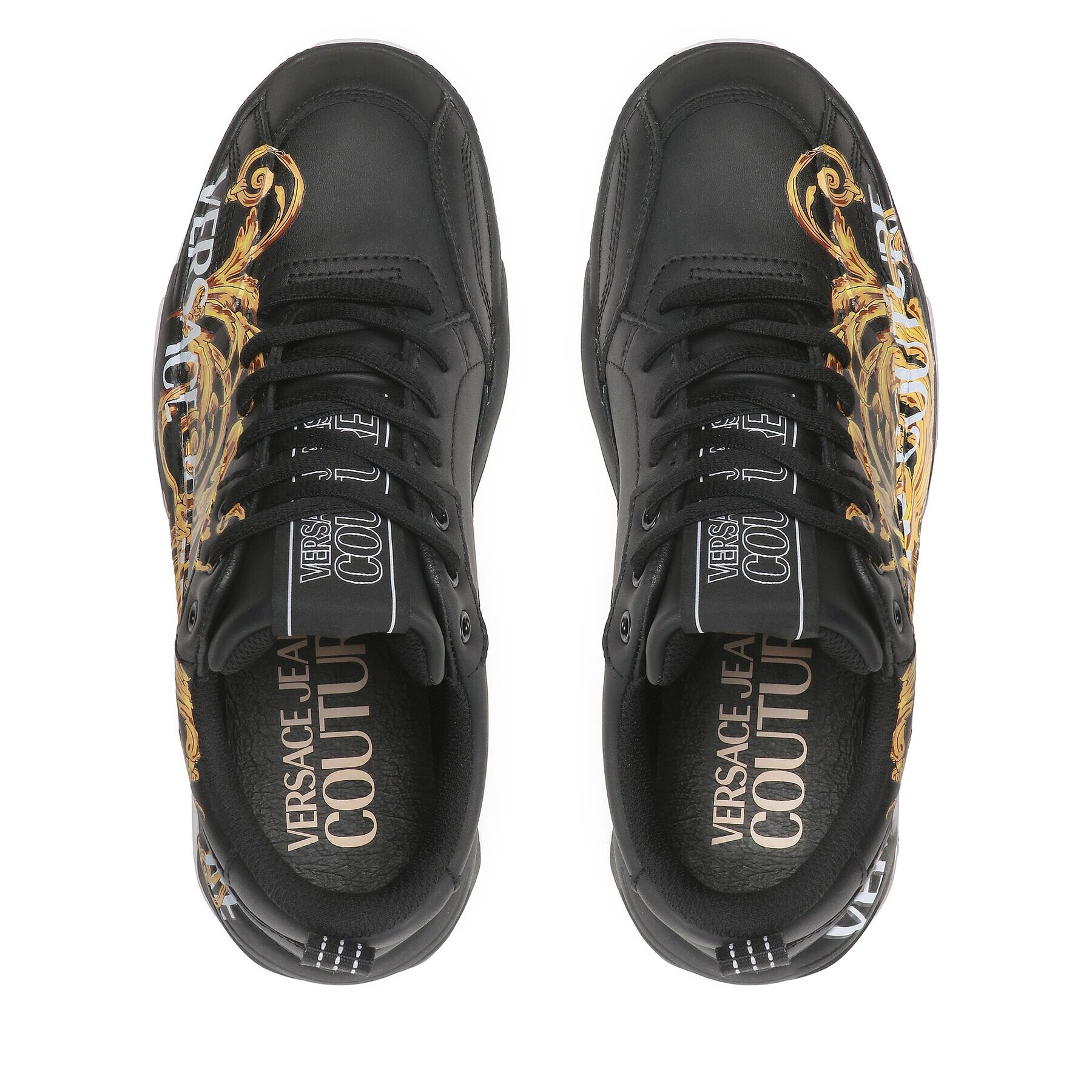 Versace Jeans Couture Сникърси 73YA3SF6 Черен - Pepit.bg