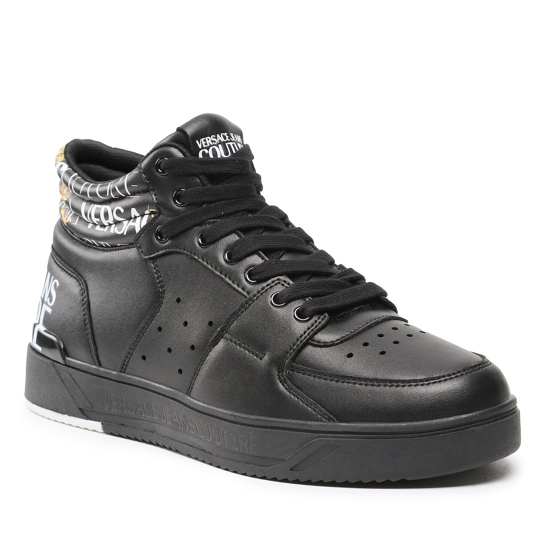 Versace Jeans Couture Сникърси 73YA3SJ7 Черен - Pepit.bg