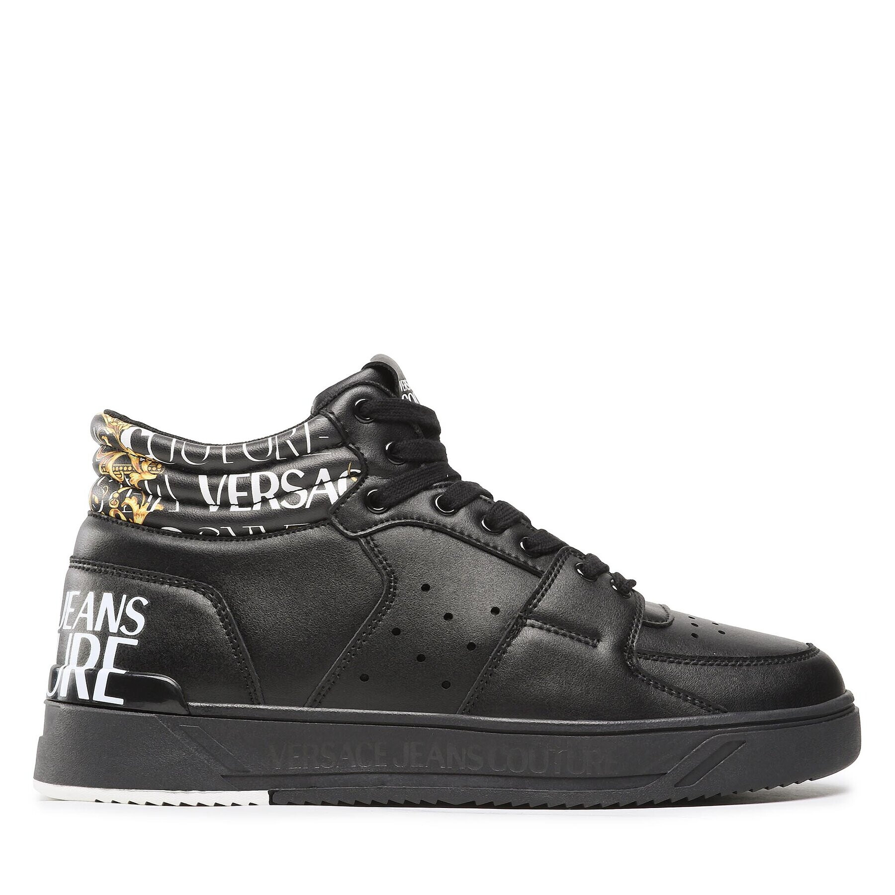 Versace Jeans Couture Сникърси 73YA3SJ7 Черен - Pepit.bg