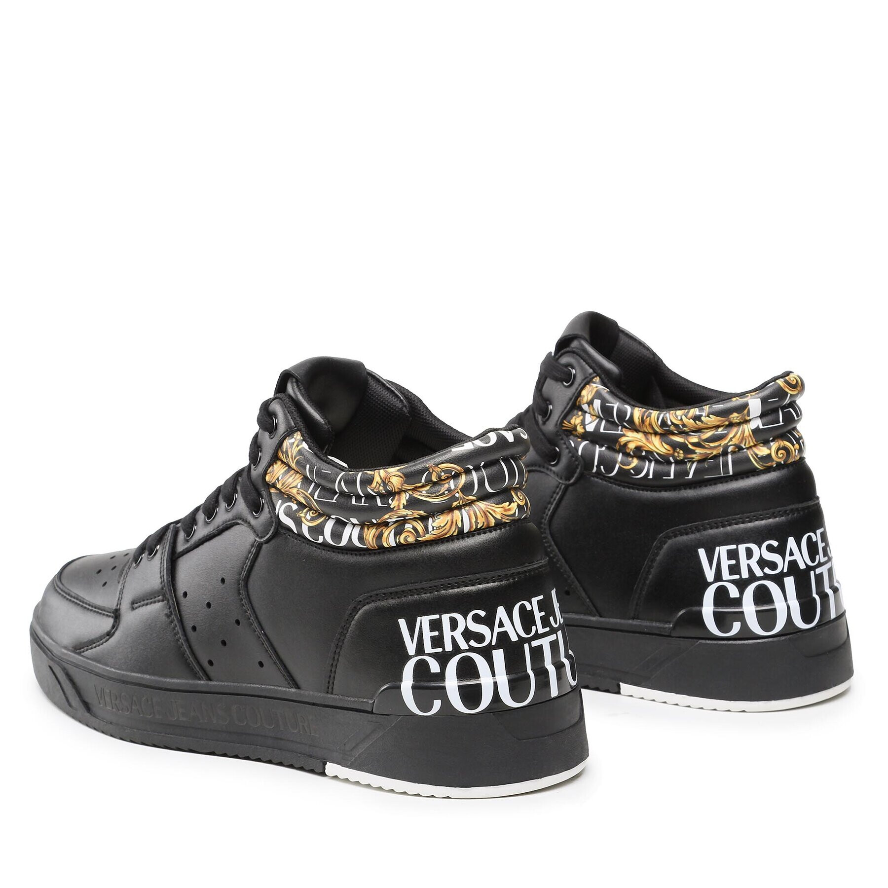 Versace Jeans Couture Сникърси 73YA3SJ7 Черен - Pepit.bg