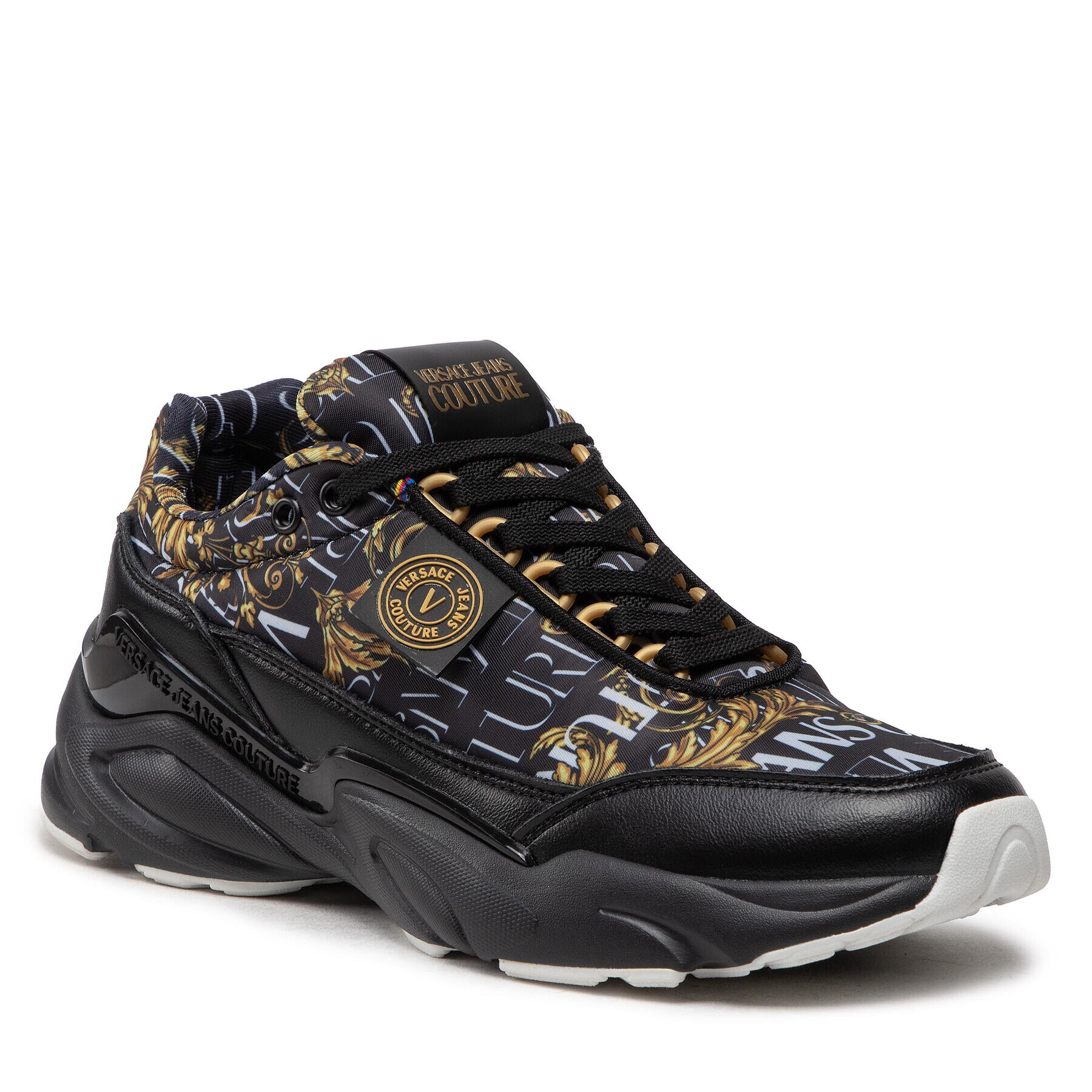Versace Jeans Couture Сникърси 73YA3SW2 Черен - Pepit.bg