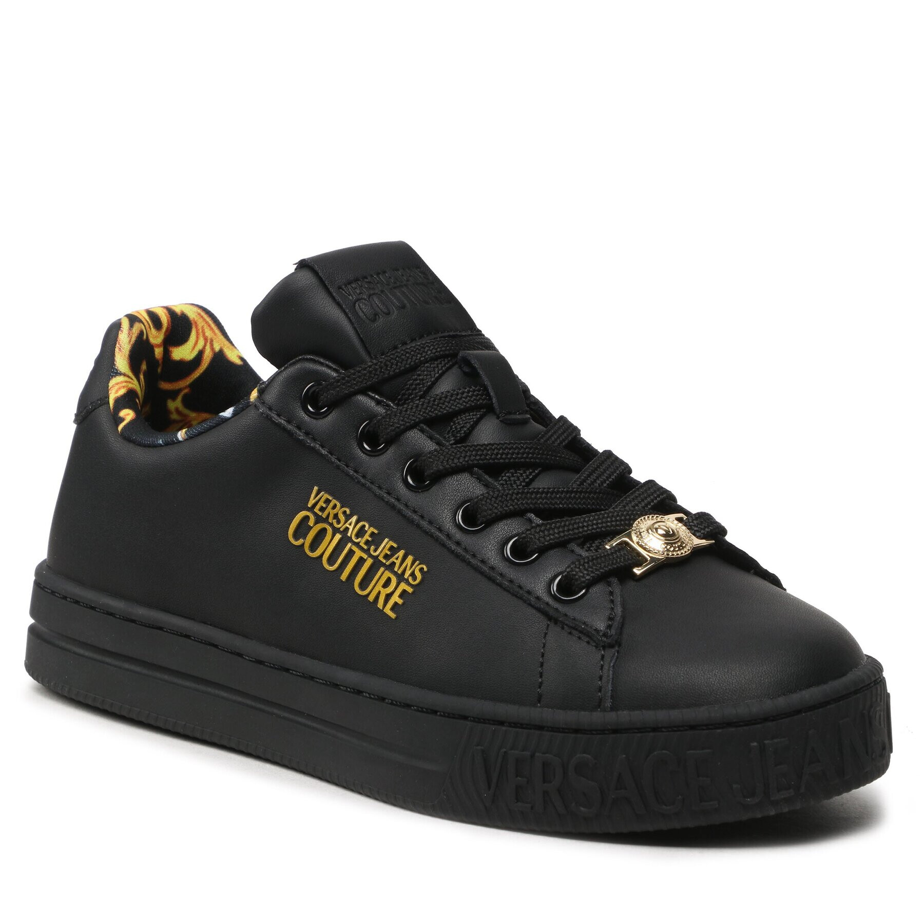 Versace Jeans Couture Сникърси 74VA3SKL Черен - Pepit.bg