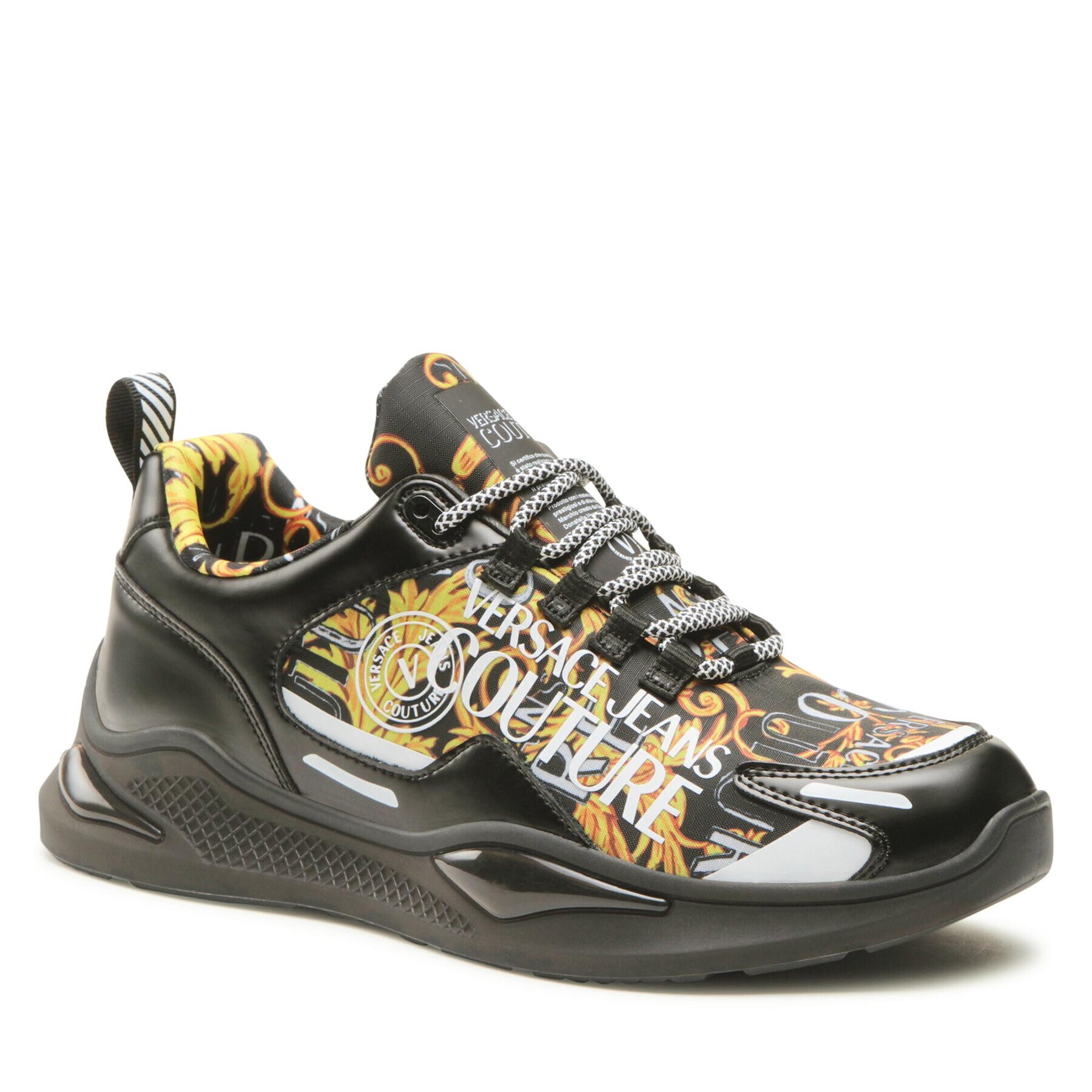 Versace Jeans Couture Сникърси 74YA3S1B Черен - Pepit.bg