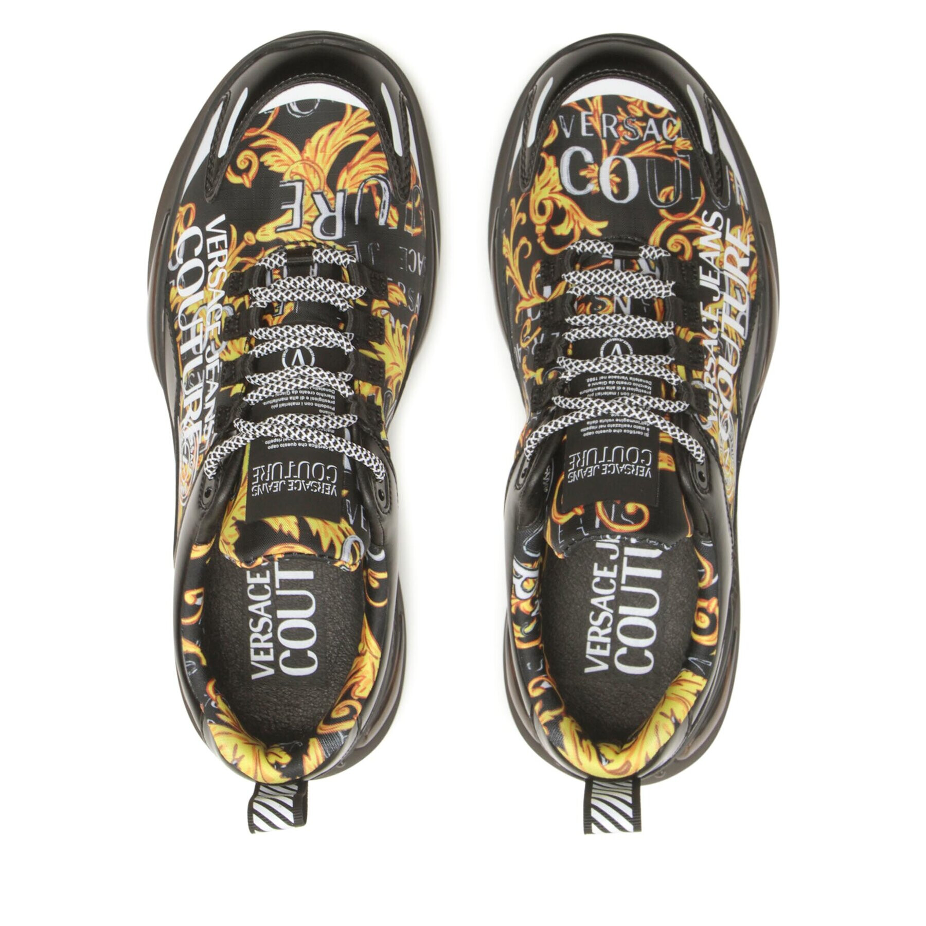 Versace Jeans Couture Сникърси 74YA3S1B Черен - Pepit.bg