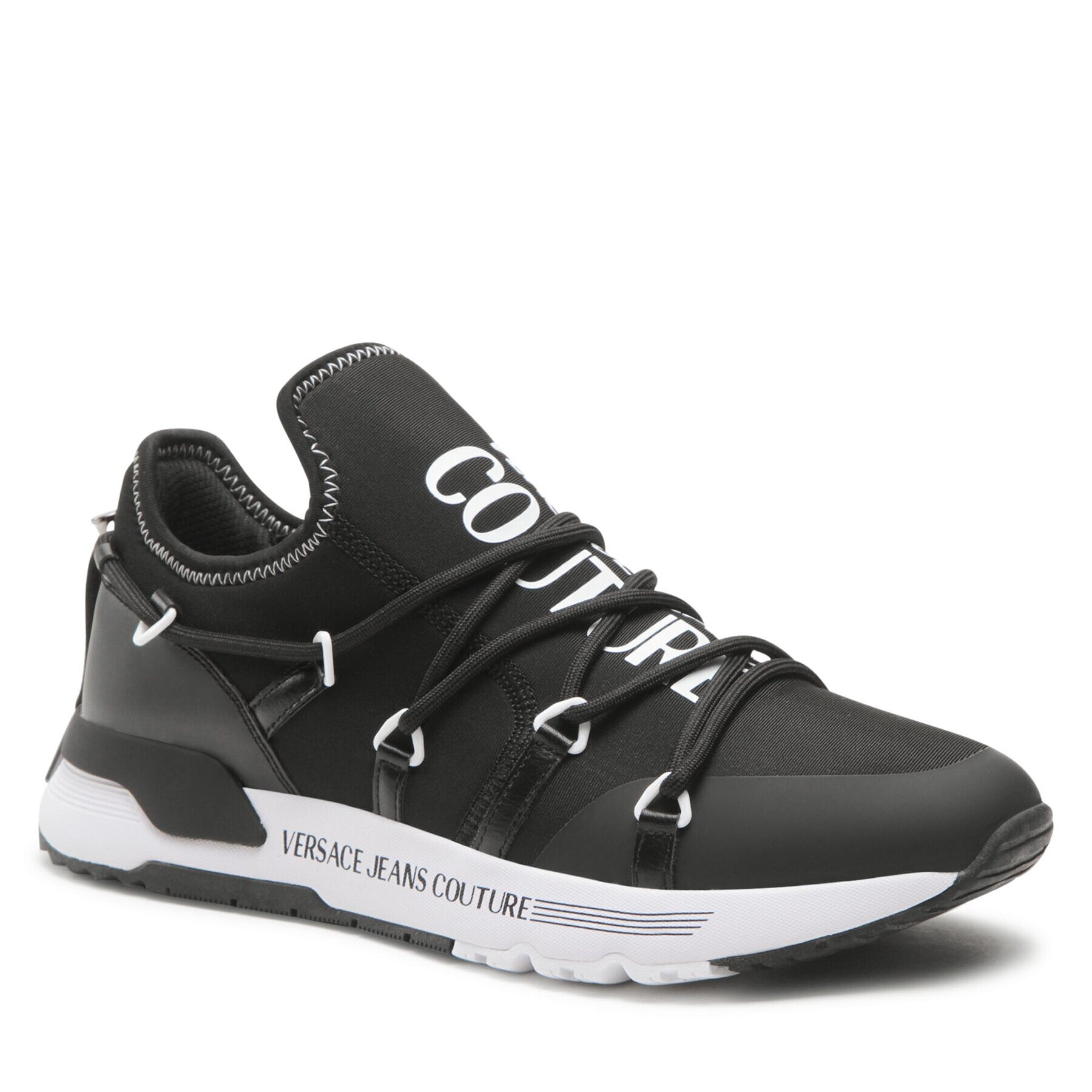 Versace Jeans Couture Сникърси 74YA3SA6 Черен - Pepit.bg
