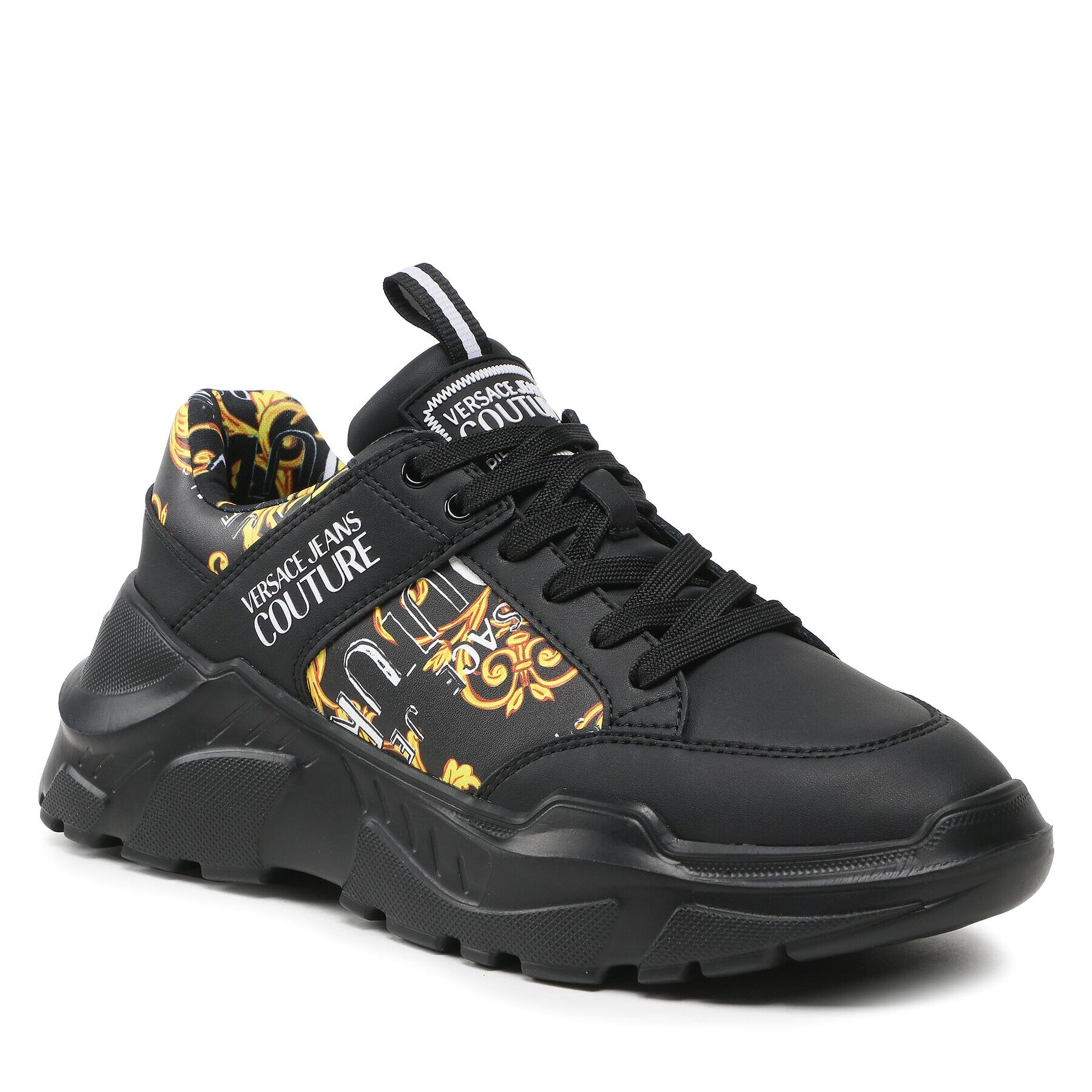 Versace Jeans Couture Сникърси 74YA3SC2 Черен - Pepit.bg