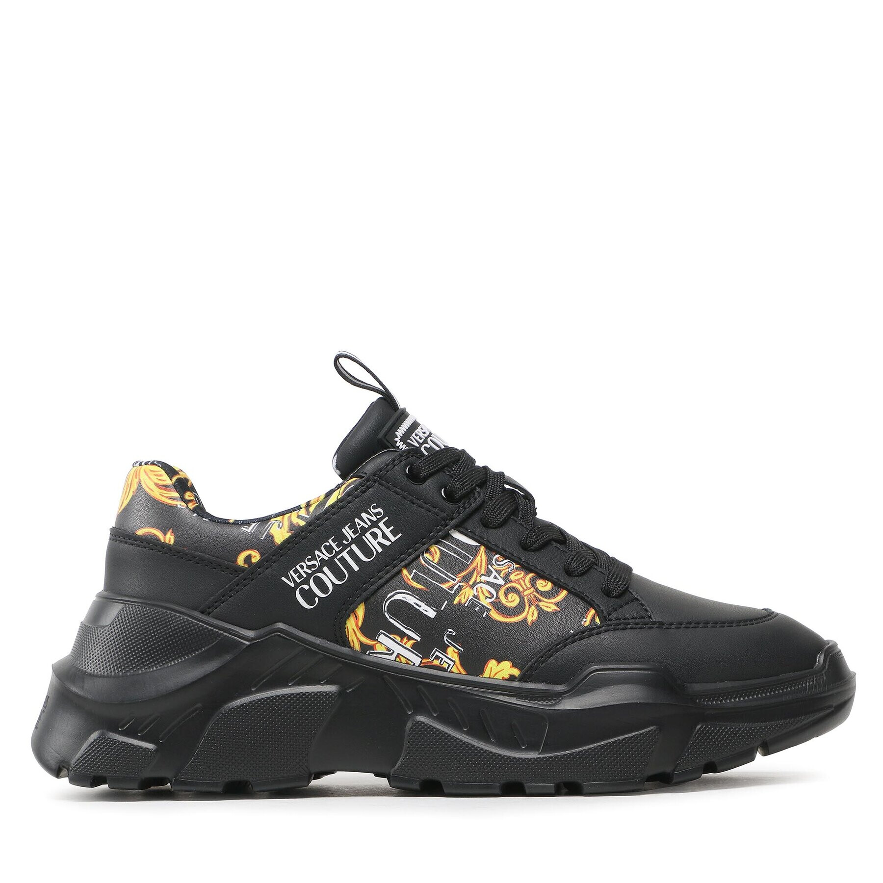 Versace Jeans Couture Сникърси 74YA3SC2 Черен - Pepit.bg