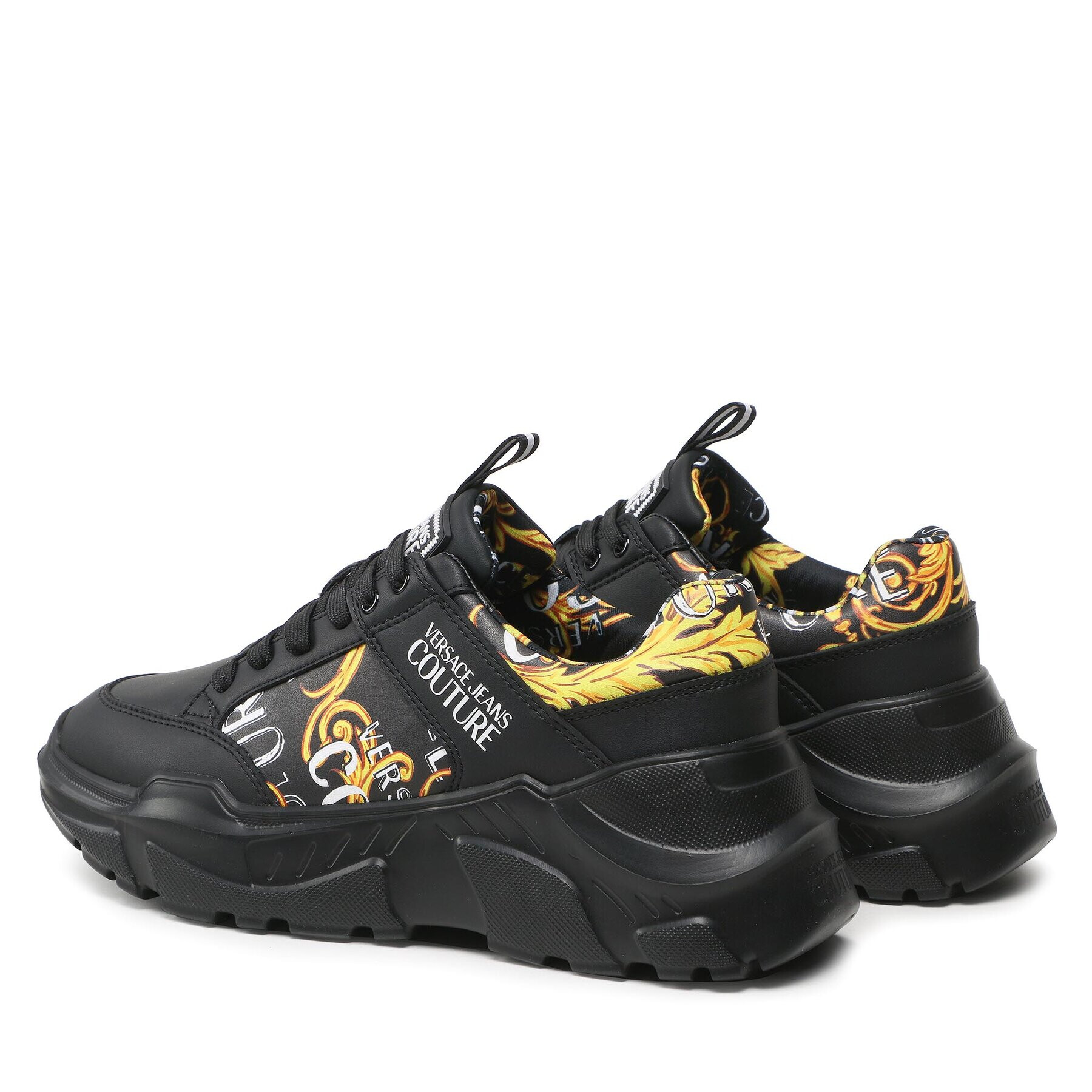 Versace Jeans Couture Сникърси 74YA3SC2 Черен - Pepit.bg