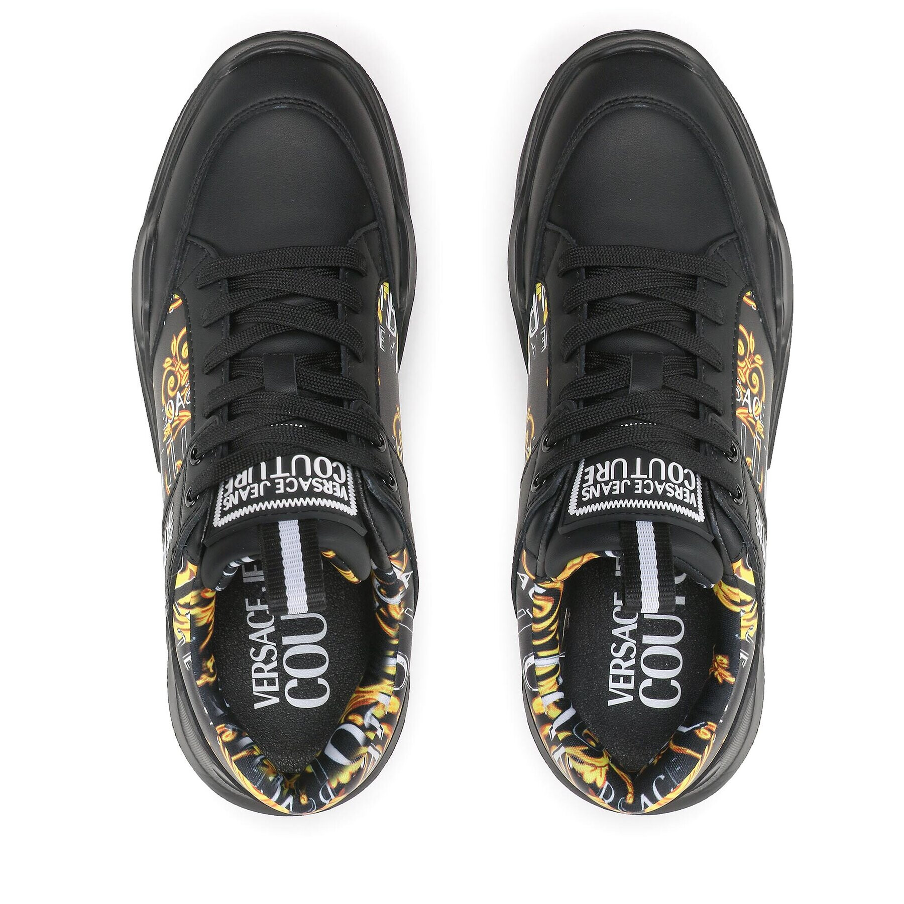 Versace Jeans Couture Сникърси 74YA3SC2 Черен - Pepit.bg