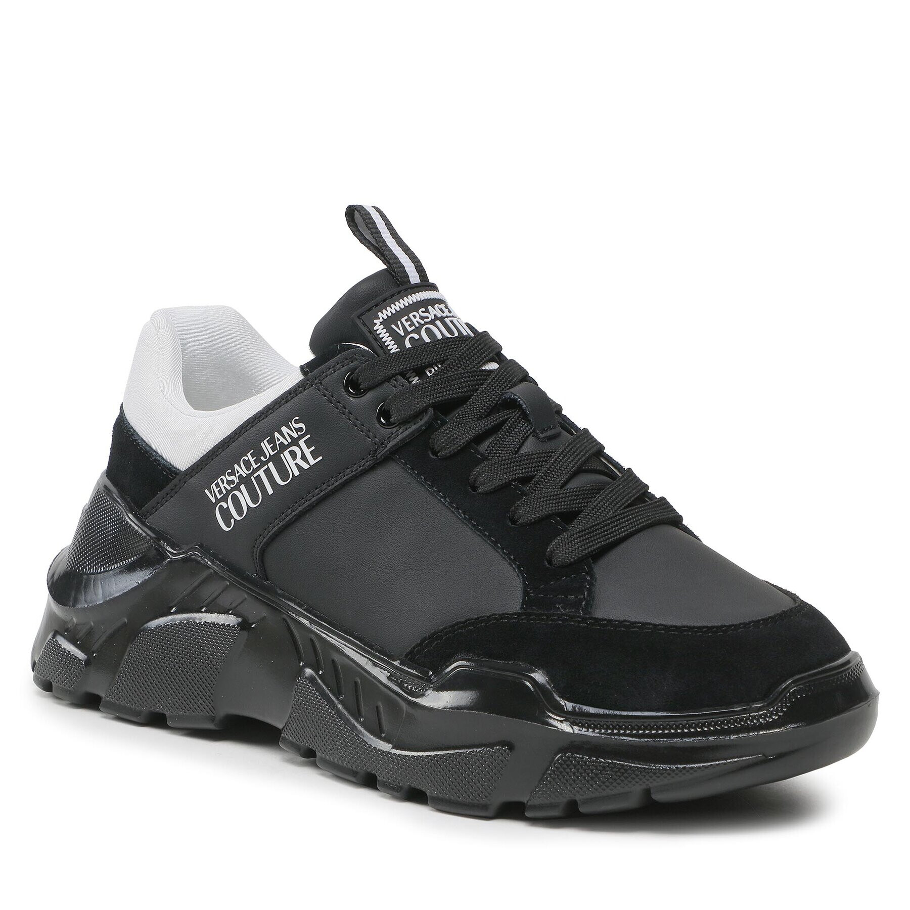 Versace Jeans Couture Сникърси 74YA3SC2 Черен - Pepit.bg