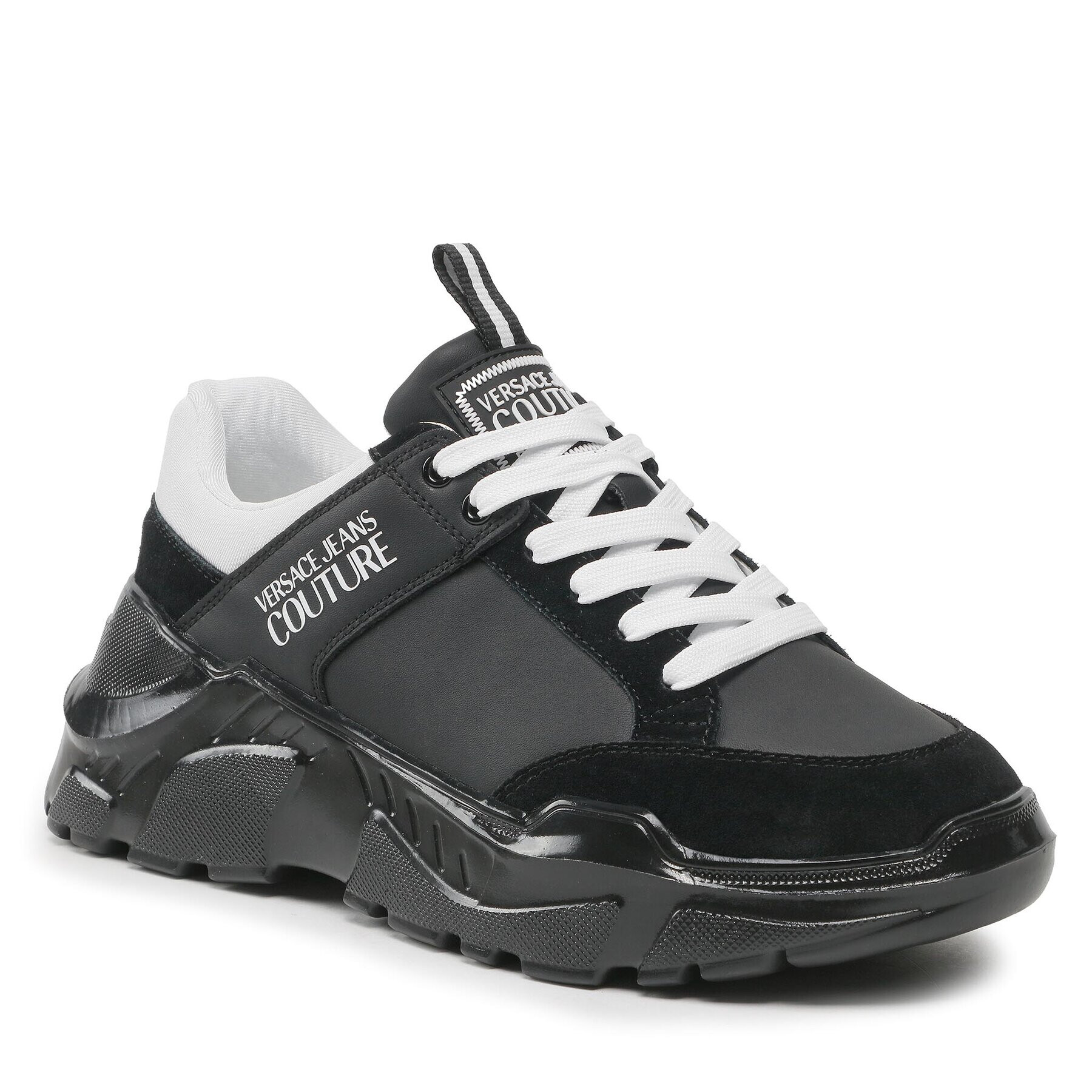 Versace Jeans Couture Сникърси 74YA3SC2 Черен - Pepit.bg