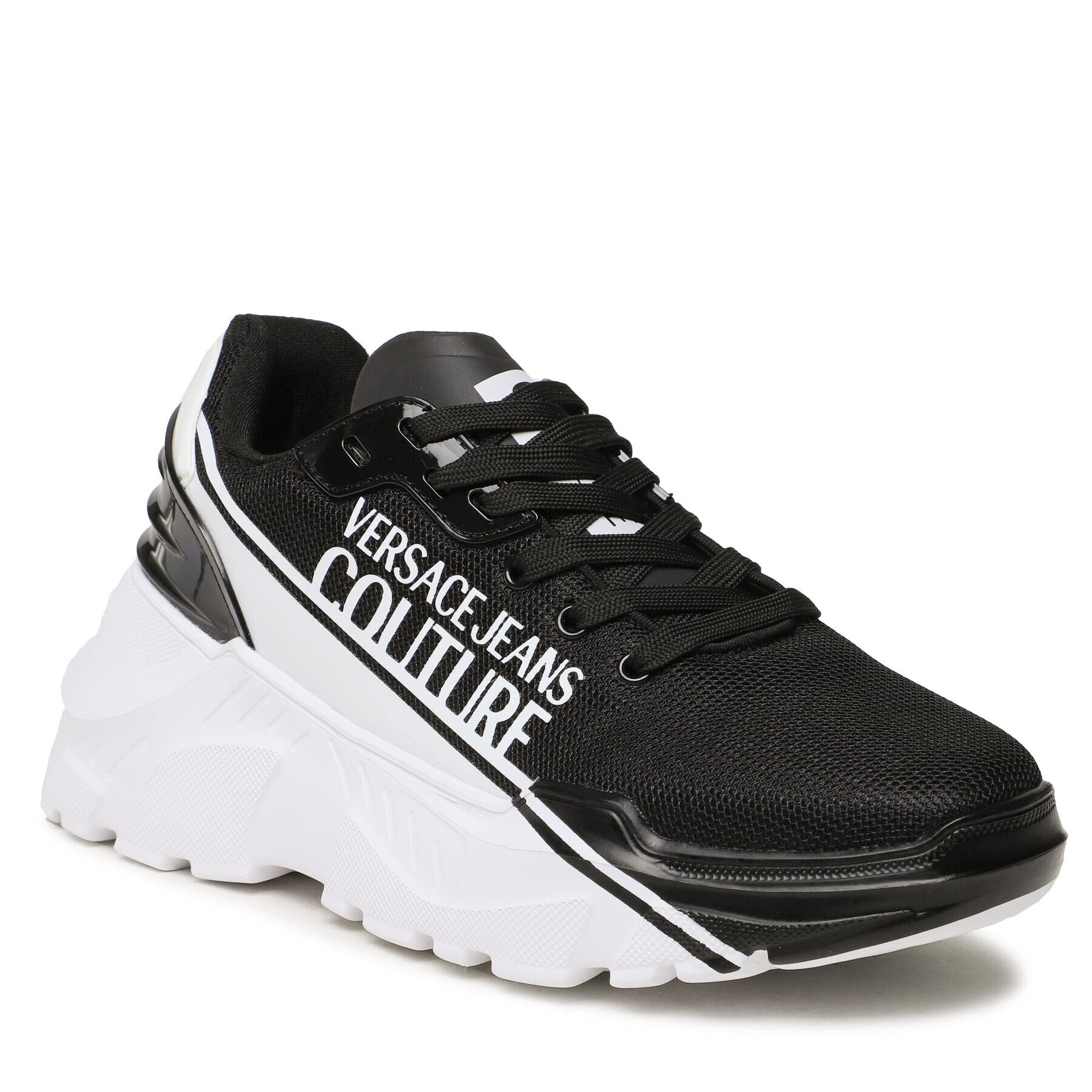 Versace Jeans Couture Сникърси 74YA3SCC Черен - Pepit.bg